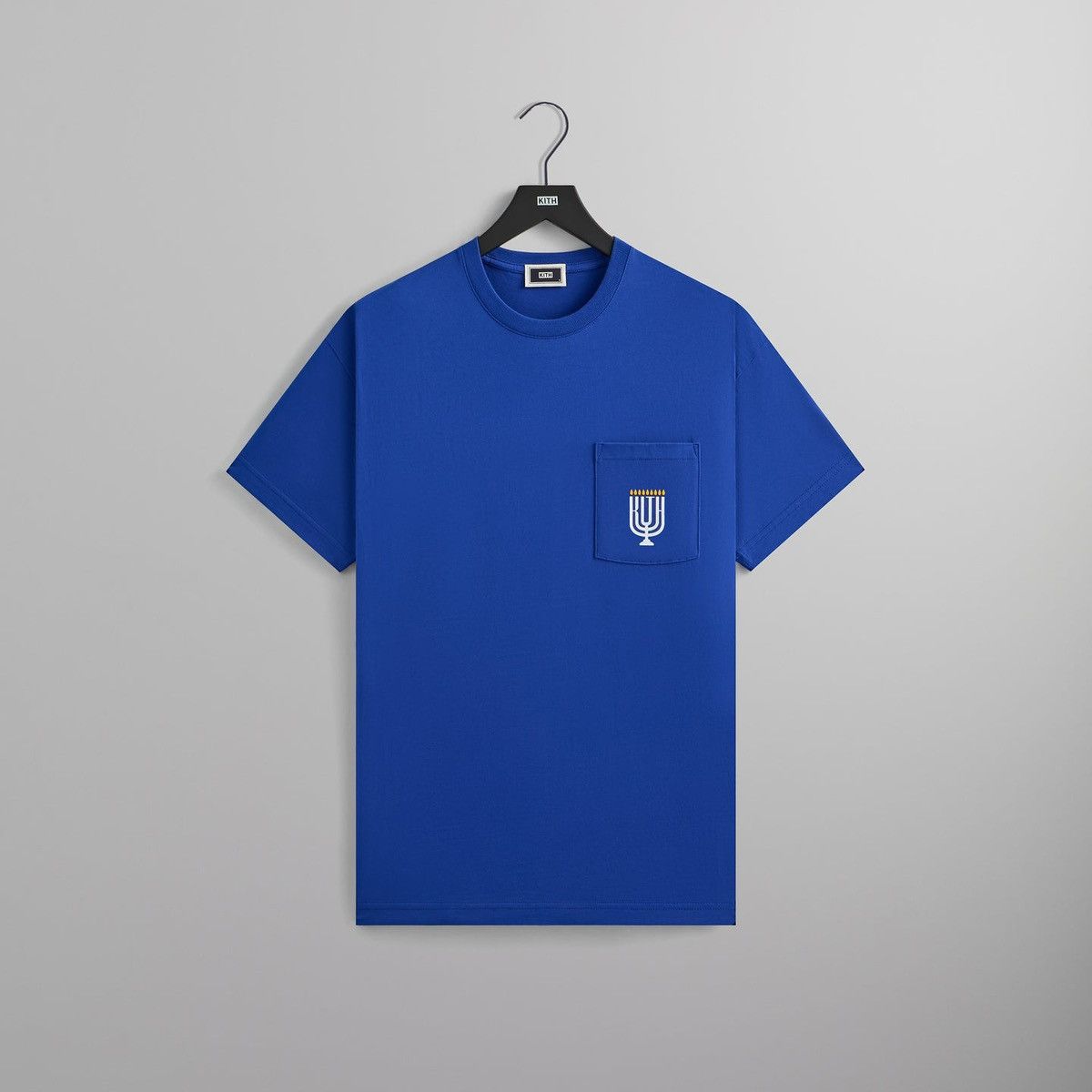 Kith Kith Menorah Pocket Tee in Current (Blue) Men’s Size XL Size US XL / EU 56 / 4 - 1 Thumbnail