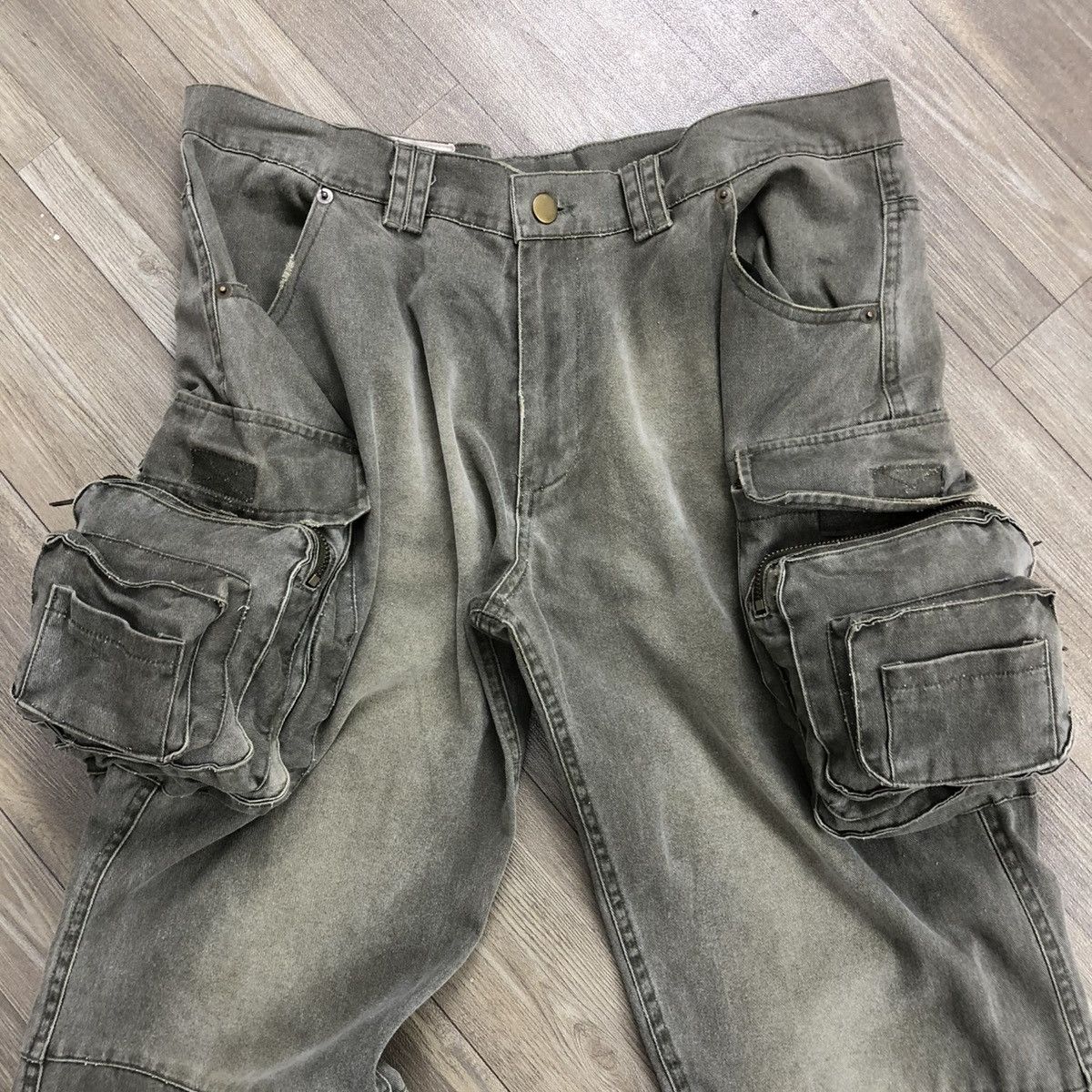 Beauty Beast × If Six Was Nine × Le Grande Bleu (L.G.B.) 2000s Hysteric Glamour GOA LGB Style 3D Bondage Pants Y2K Size US 33 - 5 Thumbnail