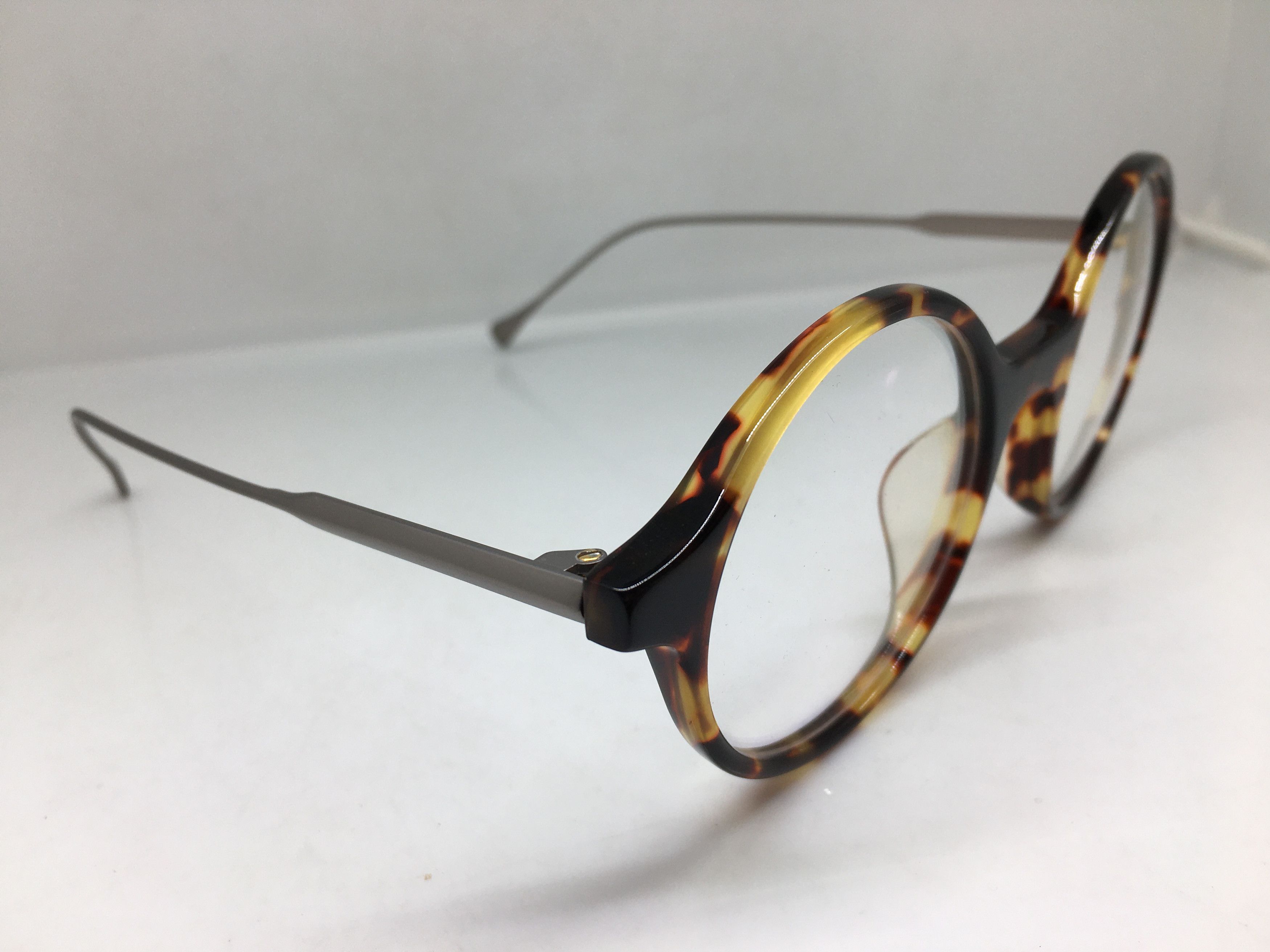 Other Handmade Acetate Tortoise Round Eyeglasses Frame Size ONE SIZE - 2 Thumbnail
