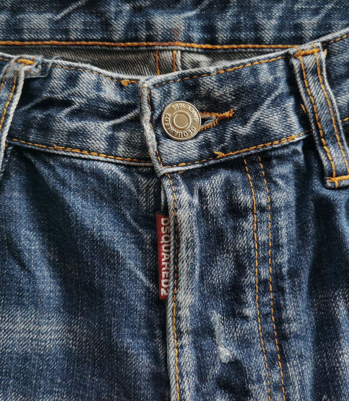 Dsquared2 Dsquared2 Distressed Italy Denim Jeans Size US 33 - 10 Thumbnail