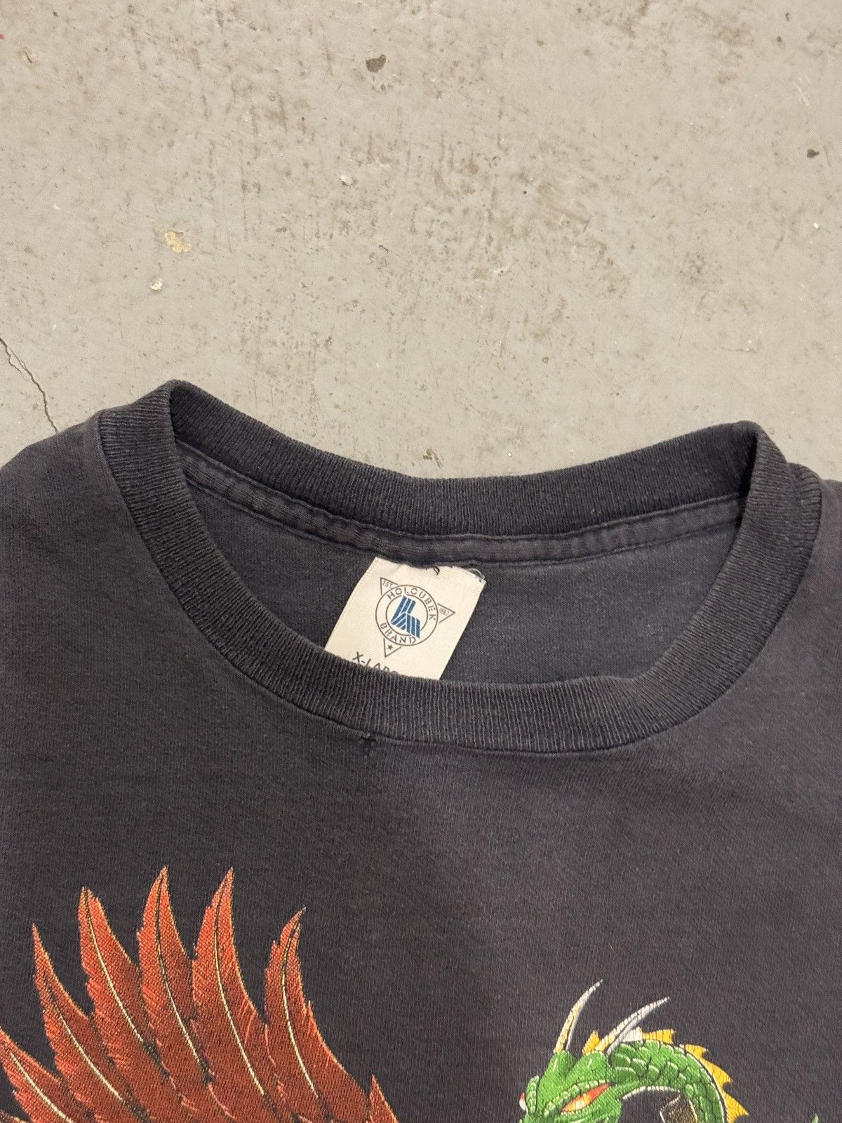 Vintage 1980s Harley Davidson “The Eagle has Landed” Holoubek tee Size US XL / EU 56 / 4 - 9 Thumbnail