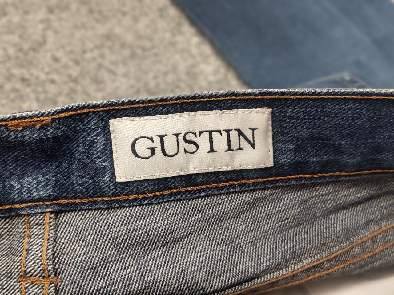 Gustin Gustin Selvedge Raw Blue Faded denim Slim Fit Jeans Size US 32 / EU 48 - 17 Thumbnail