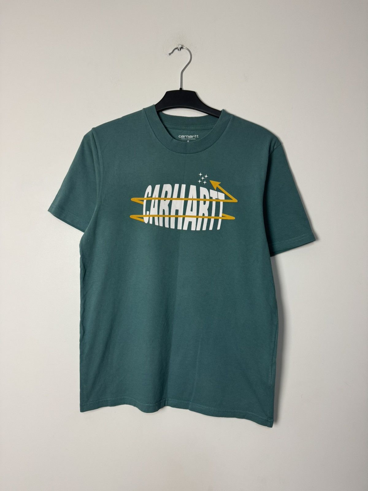 Carhartt Wip Carhartt WIP Star Script Logo T Shirt Teal Streetwear Y2K Size US S / EU 44-46 / 1 - 2 Thumbnail
