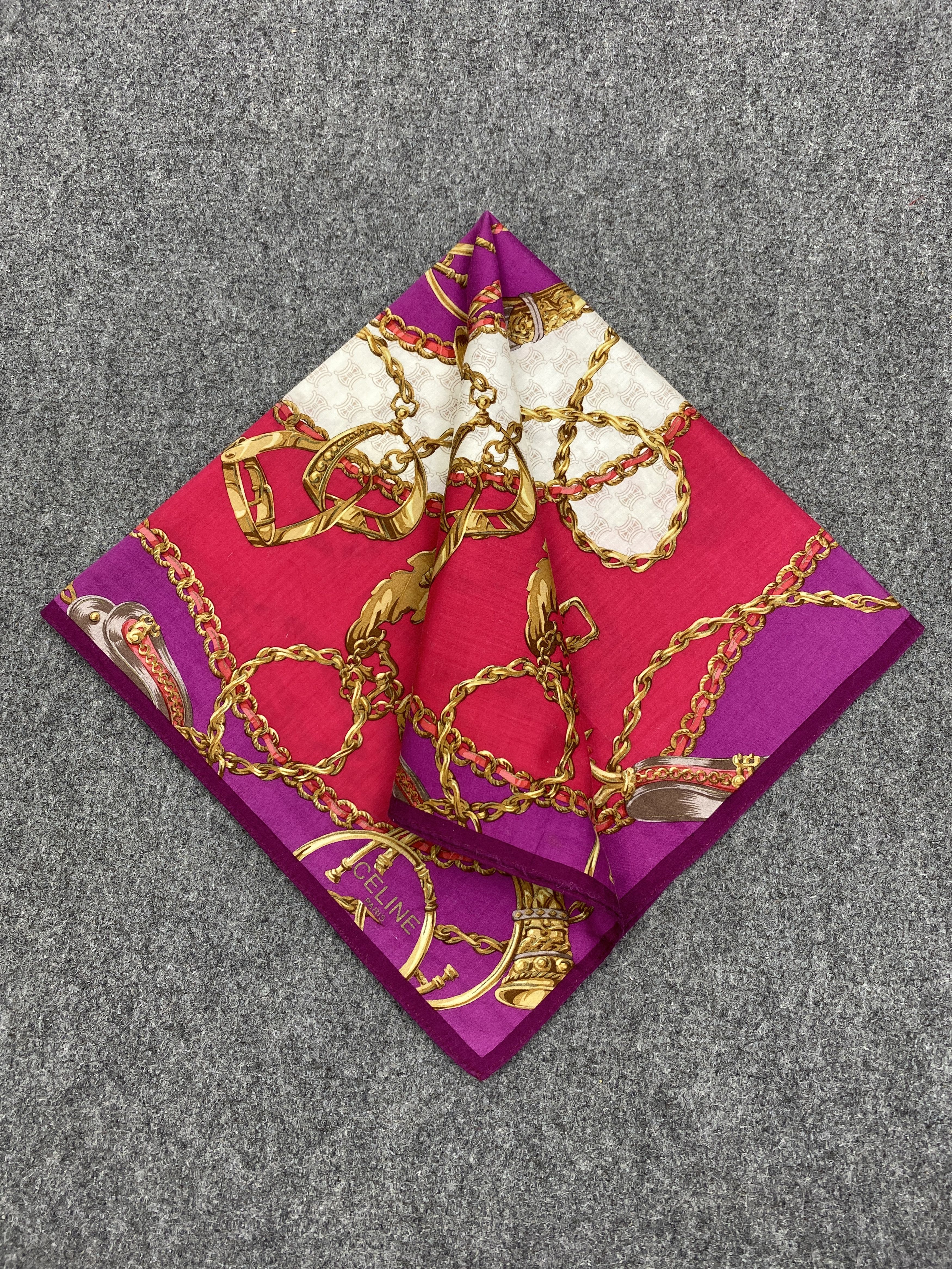 Celine Celine Handkerchief / Bandana / Neckerchief HKC0269 Size ONE SIZE - 3 Thumbnail