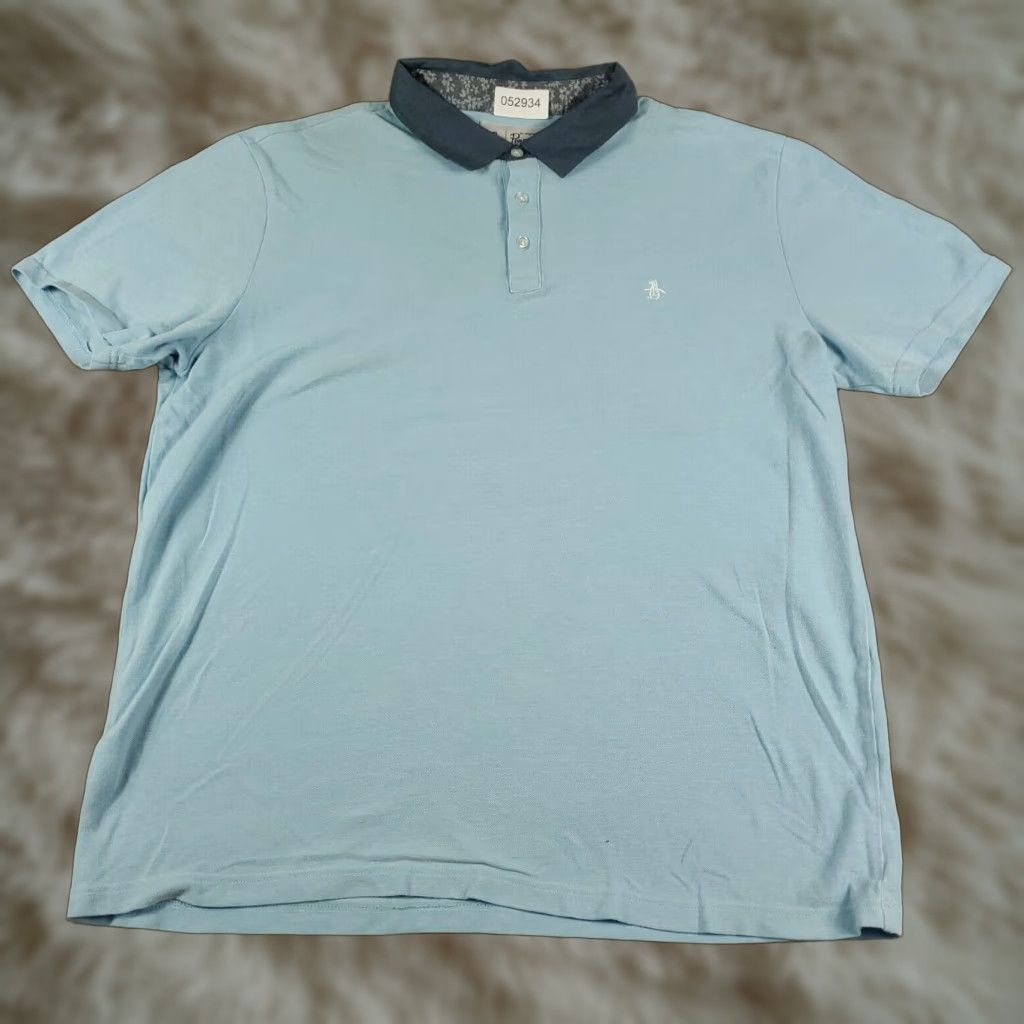 Original Penguin VINTAGE Original Penguin Polo Shirt Men 2XL Blue Casual Short Sleeve Classic Preppy Size US XXL / EU 58 / 5 - 1 Thumbnail