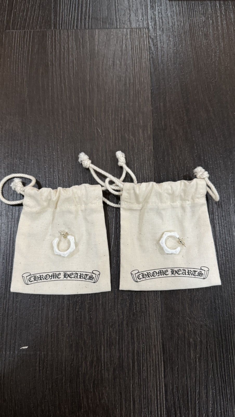 Chrome Hearts Chrome Hearts Silicon Earring White 2 Pieces Size ONE SIZE - 1 Thumbnail