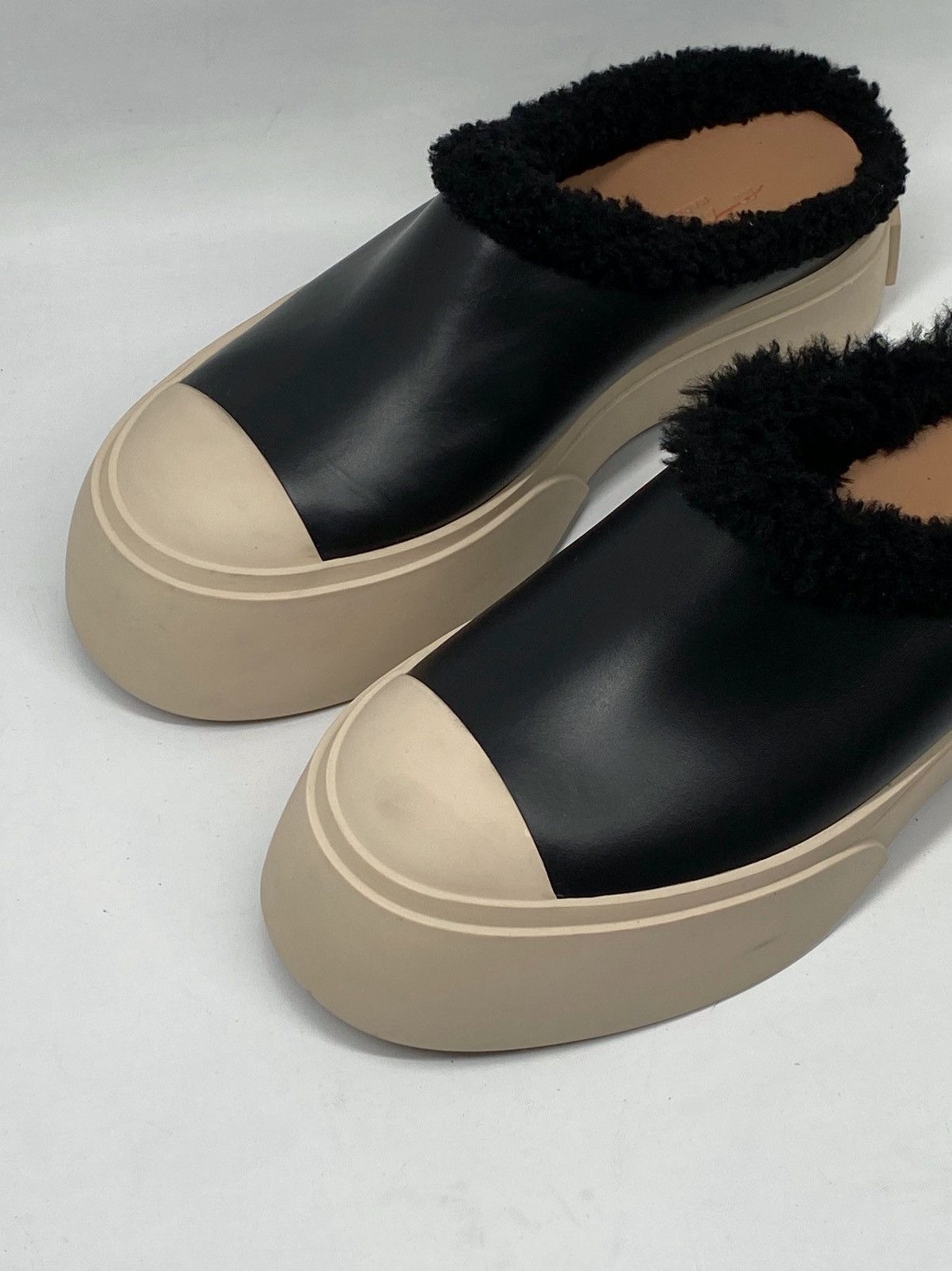Marni Marni Pablo Leather Shearling Mule Sneakers size 36 Size US 6 / IT 36 - 3 Thumbnail