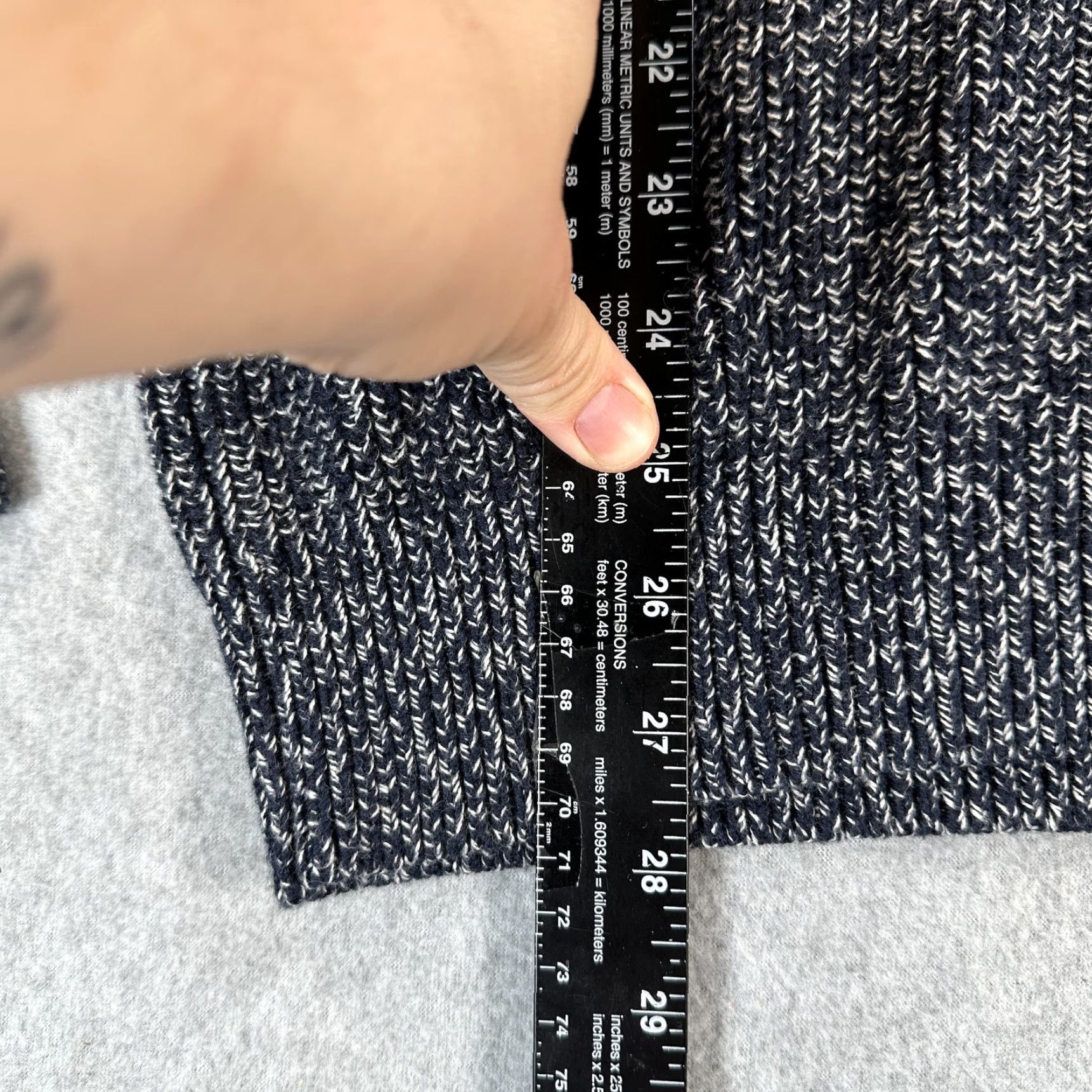 Tommy Hilfiger Tommy Hilfiger Sweater Mens M Blue Marled Shawl Collar Knit Pullover Casual Size US M / EU 48-50 / 2 - 5 Thumbnail