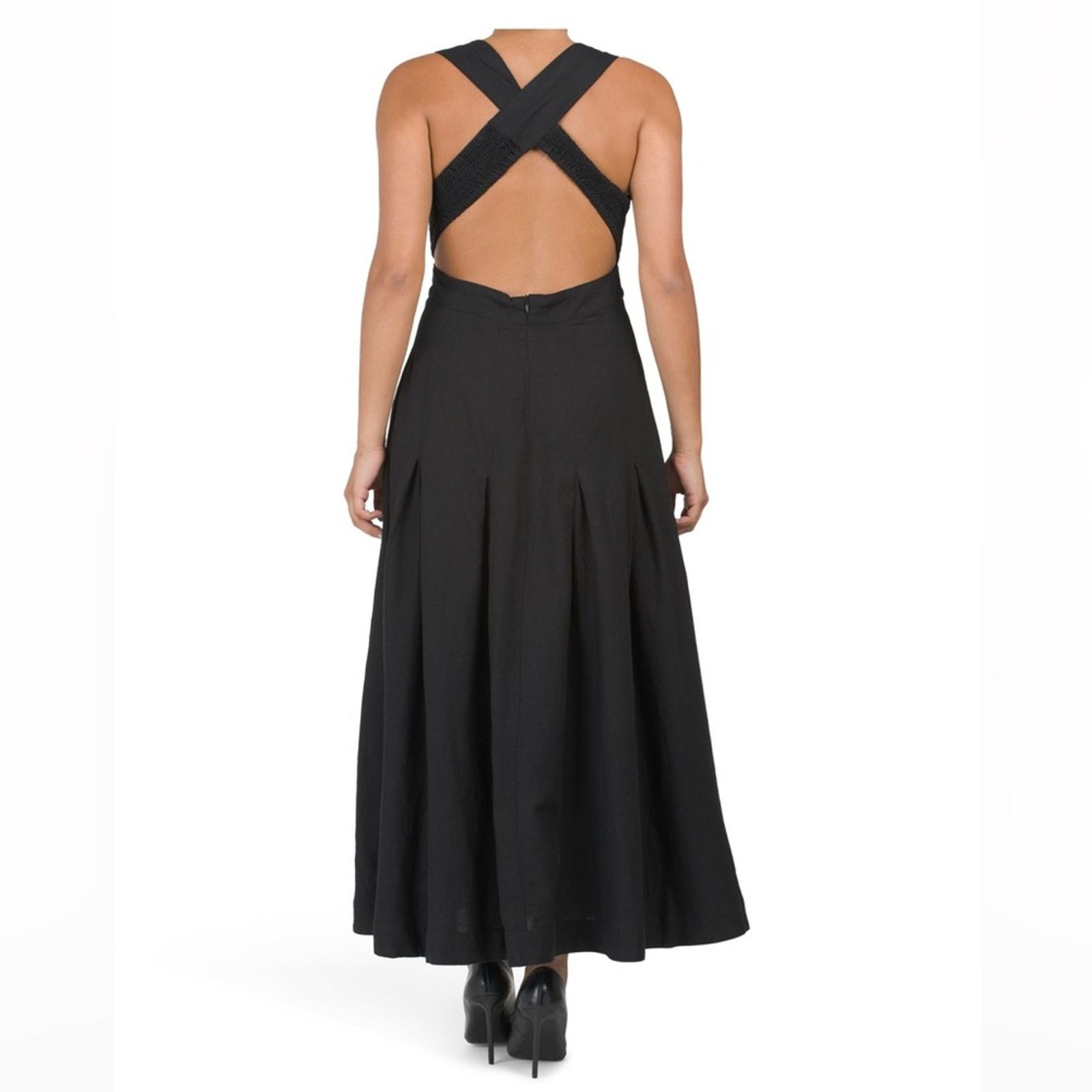 Rachel Zoe 🎉LAST PIECE 🎉RACHEL ZOE Linen Blend Cross Back Maxi Dress Size XL / US 12-14 / IT 48-50 - 6 Thumbnail