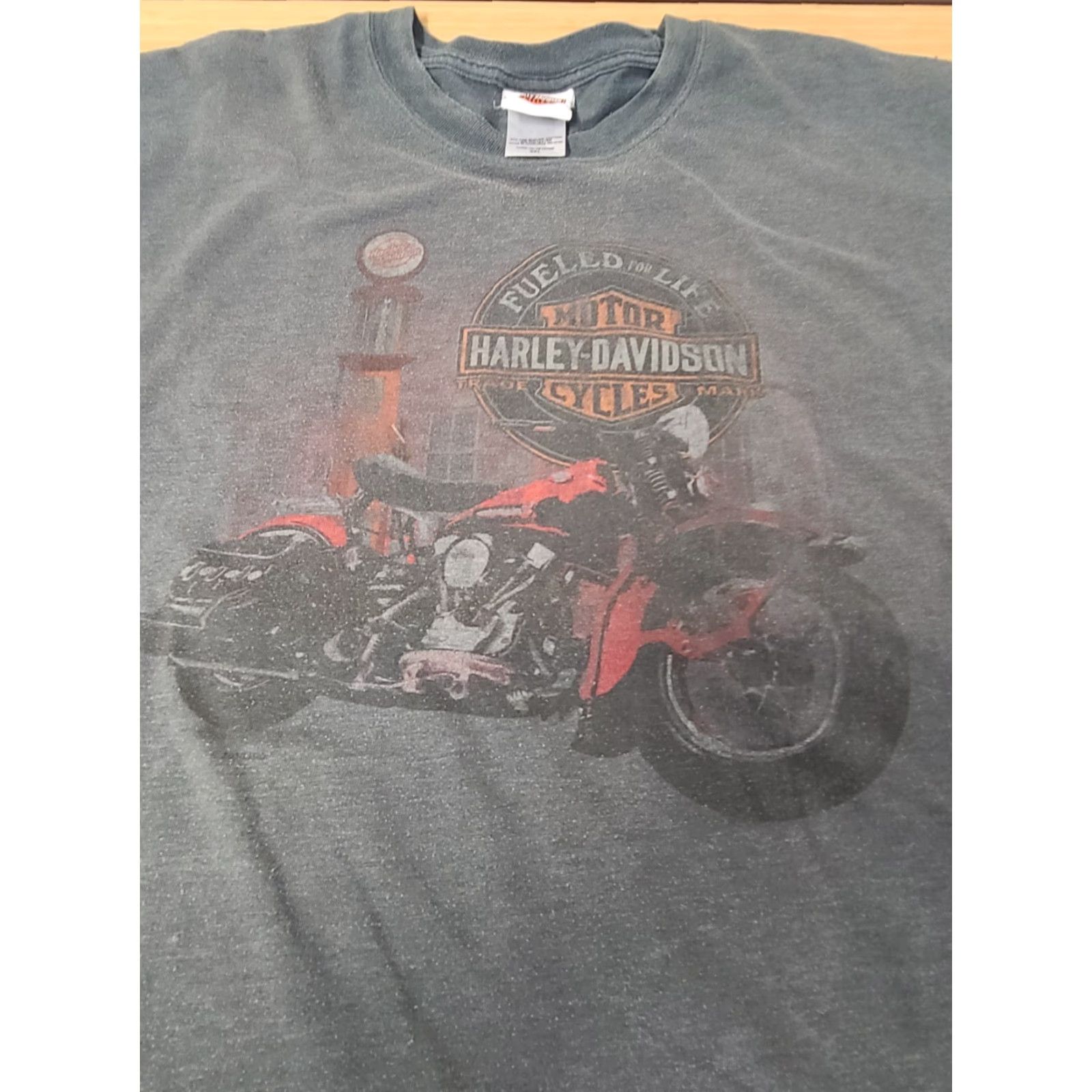 Harley Davidson Harley-Davidson T Shirt Men 3XL Gray Milwaukee Motorcycle Graphic Solid Crew Short Sleeve Cotton Blend Polyester Blend Regular Size US XXL / EU 58 / 5 - 2 Thumbnail