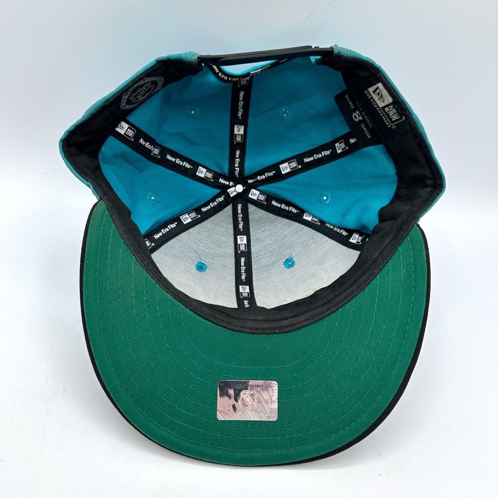 New Era San Jose Sharks New Era NHLSpellout Snapback Hat Adjustable Size ONE SIZE - 8 Thumbnail