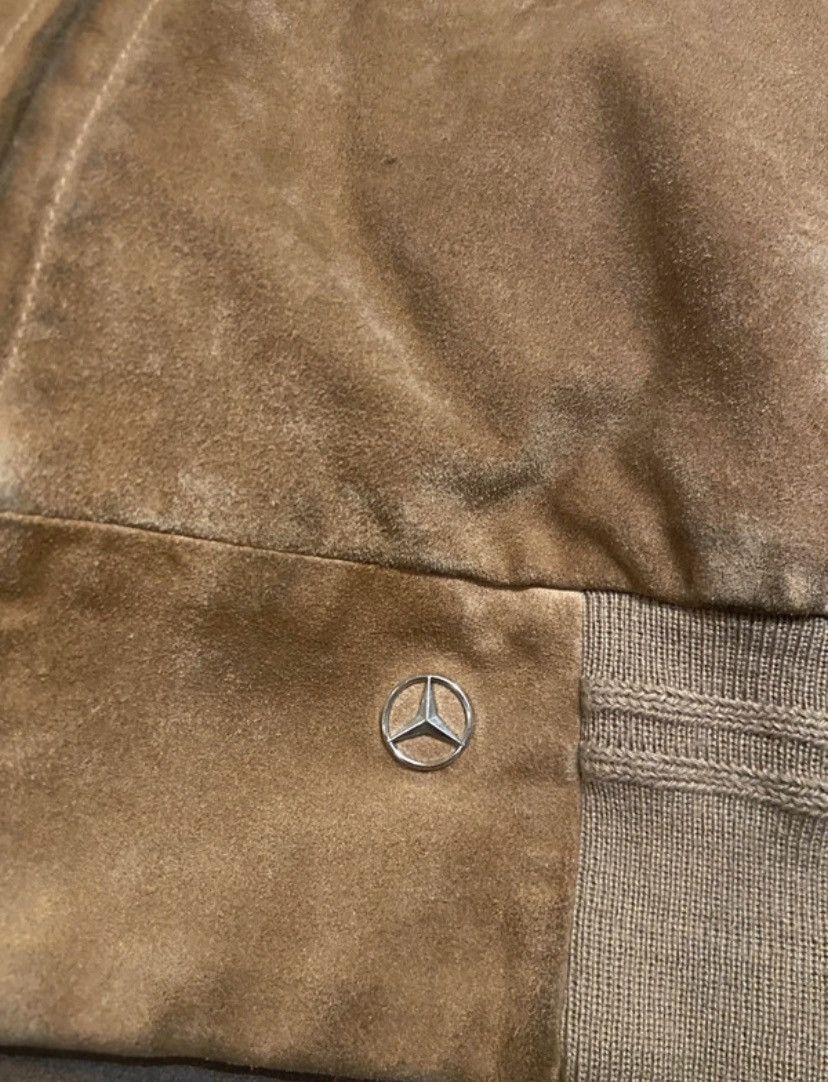 Mercedes-Benz Leather suede bomber jacket mercedes benz made in italy 90s Size US XL / EU 56 / 4 - 5 Thumbnail