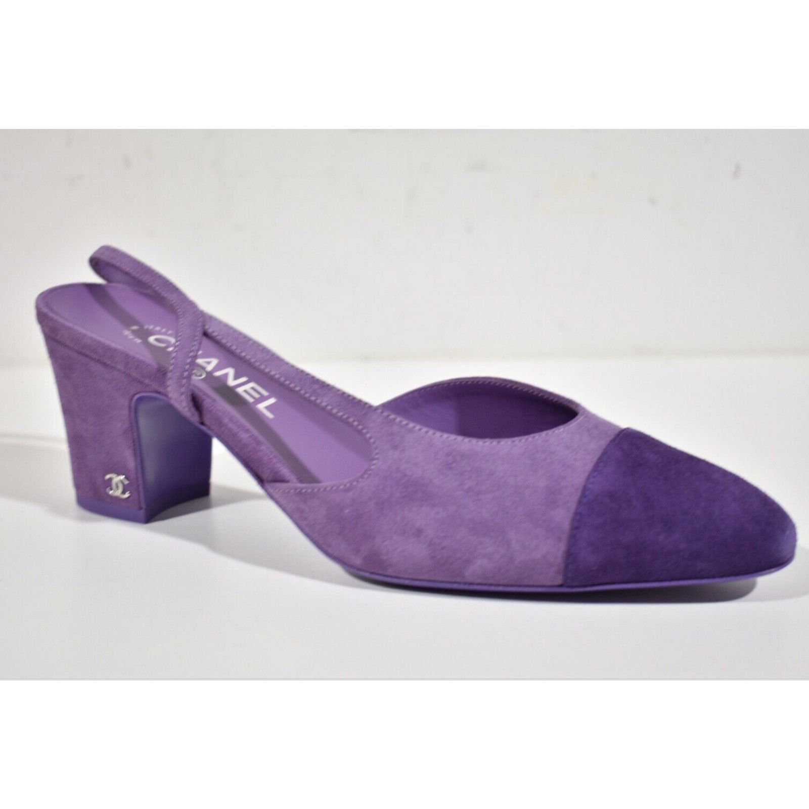 Chanel 23S Mademoiselle Coco Sling Slingback Sandal Block Heel 40.5 Size US 10.5 / IT 40.5 - 2 Thumbnail