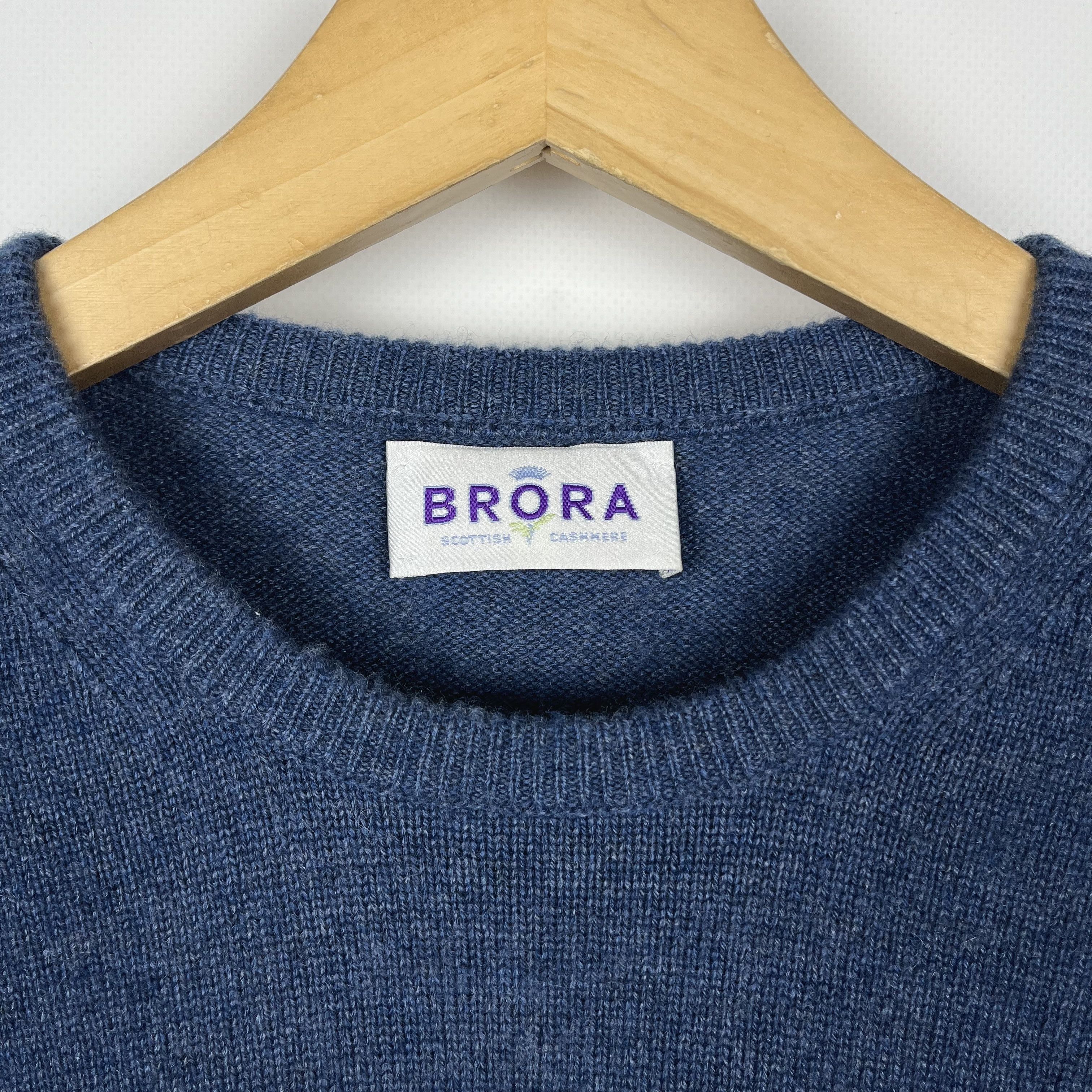 Other Vintage Brora 100% Cashmere Crewneck Sweater Size US L / EU 52-54 / 3 - 7 Thumbnail