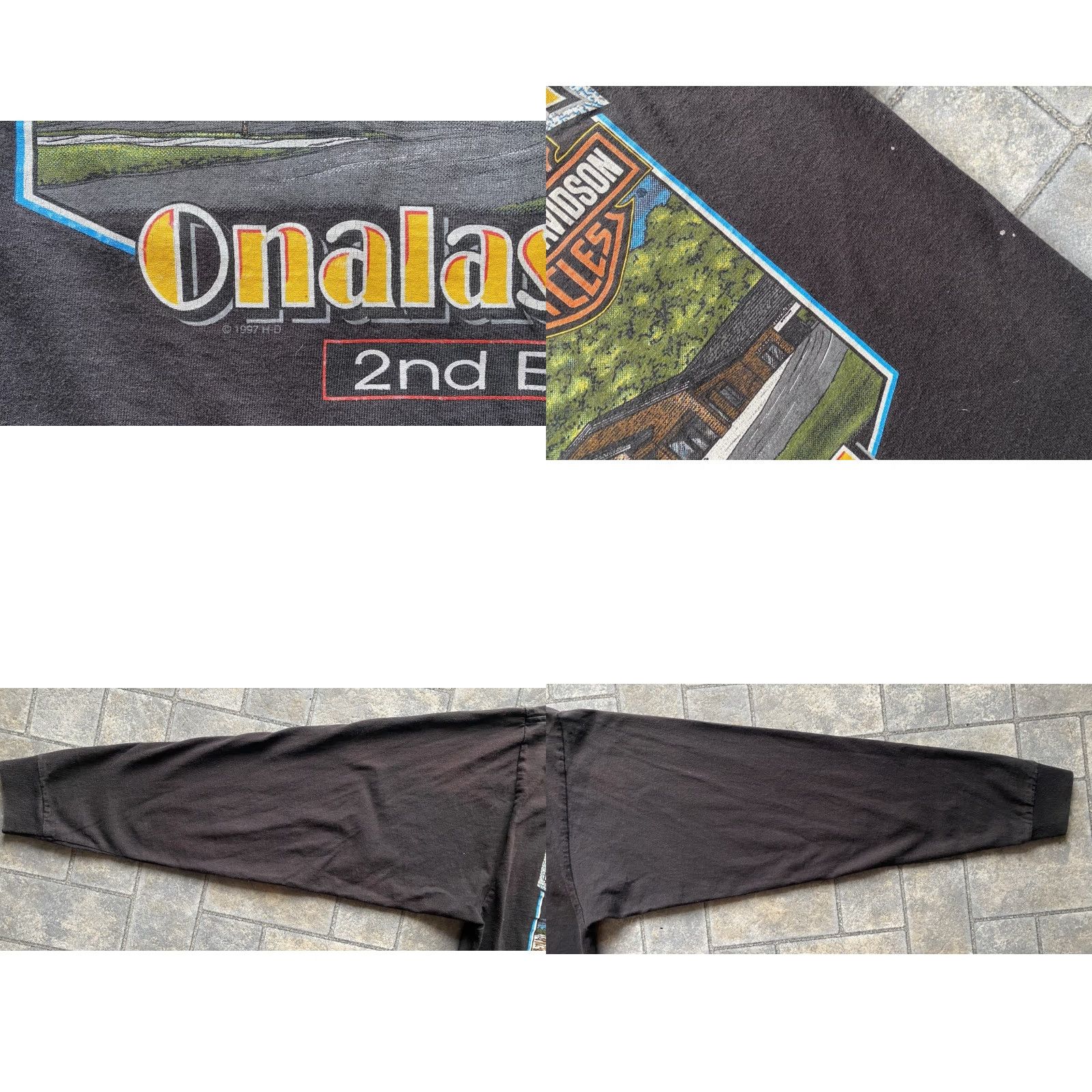 Harley Davidson VINTAGE Harley-Davidson Long Sleeve Shirt M Men Black 1997 Wisconsin Harley-Davidson 90s Biker Motorcycle Wisconsin United States Size US M / EU 48-50 / 2 - 11 Thumbnail