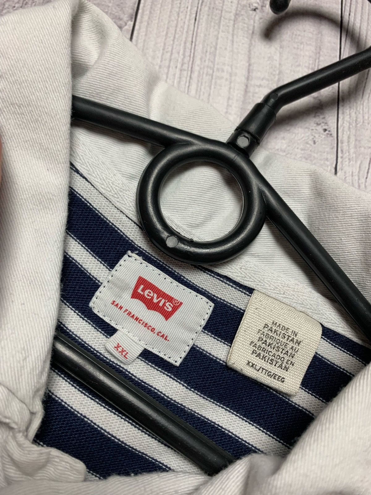 Levi's × Vintage Levi’s vintage polo shirt striped size XXL Size US XXL / EU 58 / 5 - 3 Thumbnail