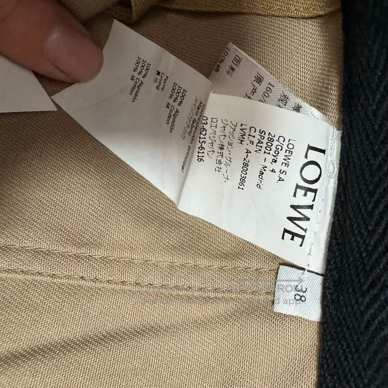Loewe Loewe Khaki Wide Leg Pants Size 25" / US 0 / IT 36 - 3 Thumbnail
