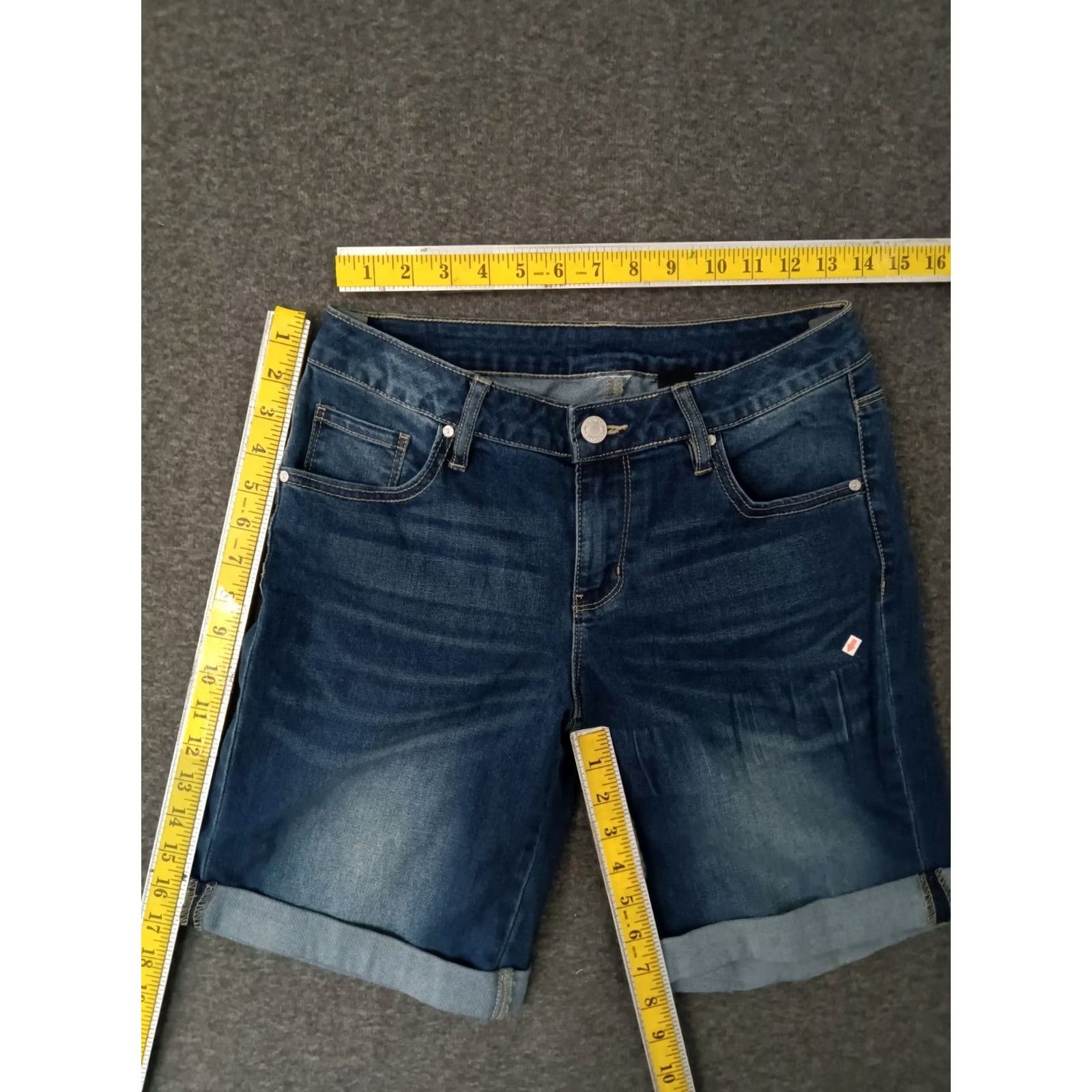 Vintage Unbranded Cuffed Jeans Shorts Blue 4 Women Shirt Adult Regular XS-XXL (omit) Size 27" / US 4 / IT 40 - 4 Thumbnail