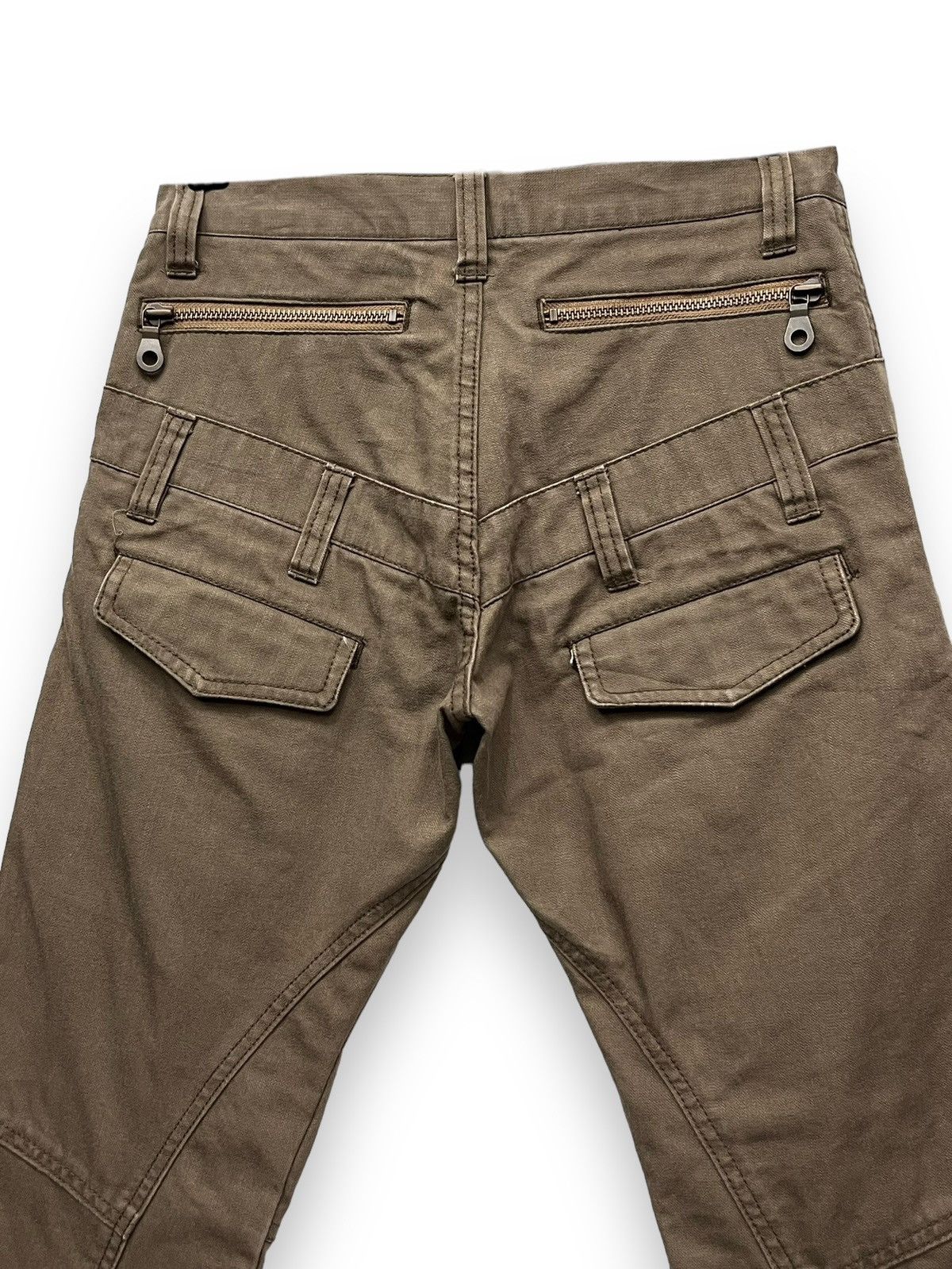 Issey Miyake RARE🔥DE PLUS TETE HOMME Double Waist Sun Faded Brown Flare Size US 28 / EU 44 - 11 Thumbnail