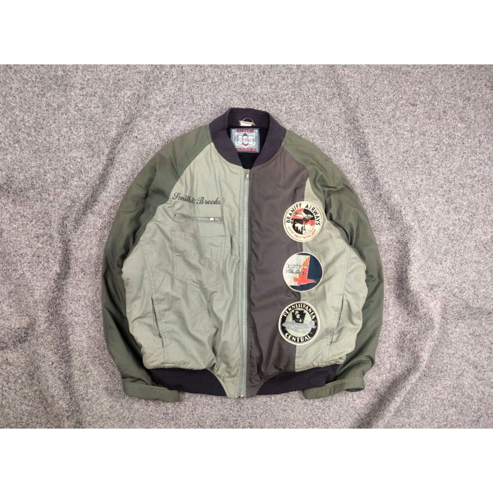 Logo 7 Vintage Pennsylvania Central Patsh Logo Bomber Jacket Nike Style Shirt Size US L / EU 52-54 / 3 - 2 Thumbnail
