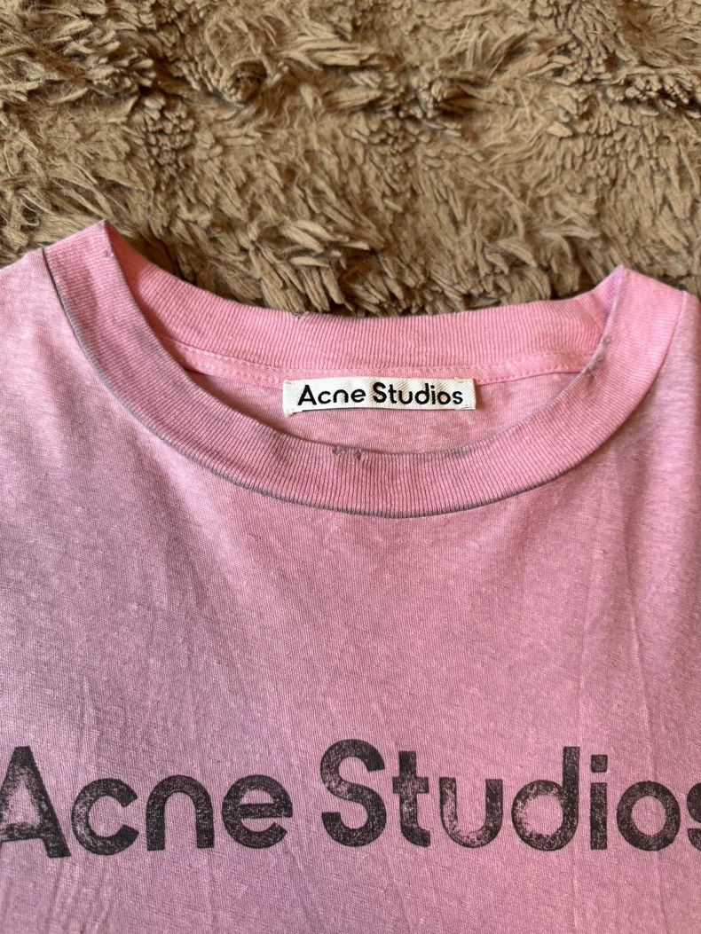 Acne Studios Acne Studios Dirty pink letter short-sleeved shirt Size XS / US 0-2 / IT 36-38 - 3 Thumbnail