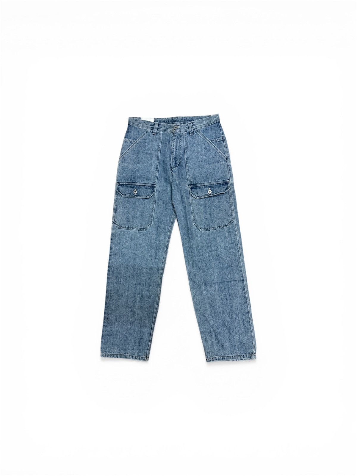 Japanese Brand STAS Cargo Pants Denim Bush Pocket Multipocket / Streetwear Size US 32 / EU 48 - 1 Thumbnail