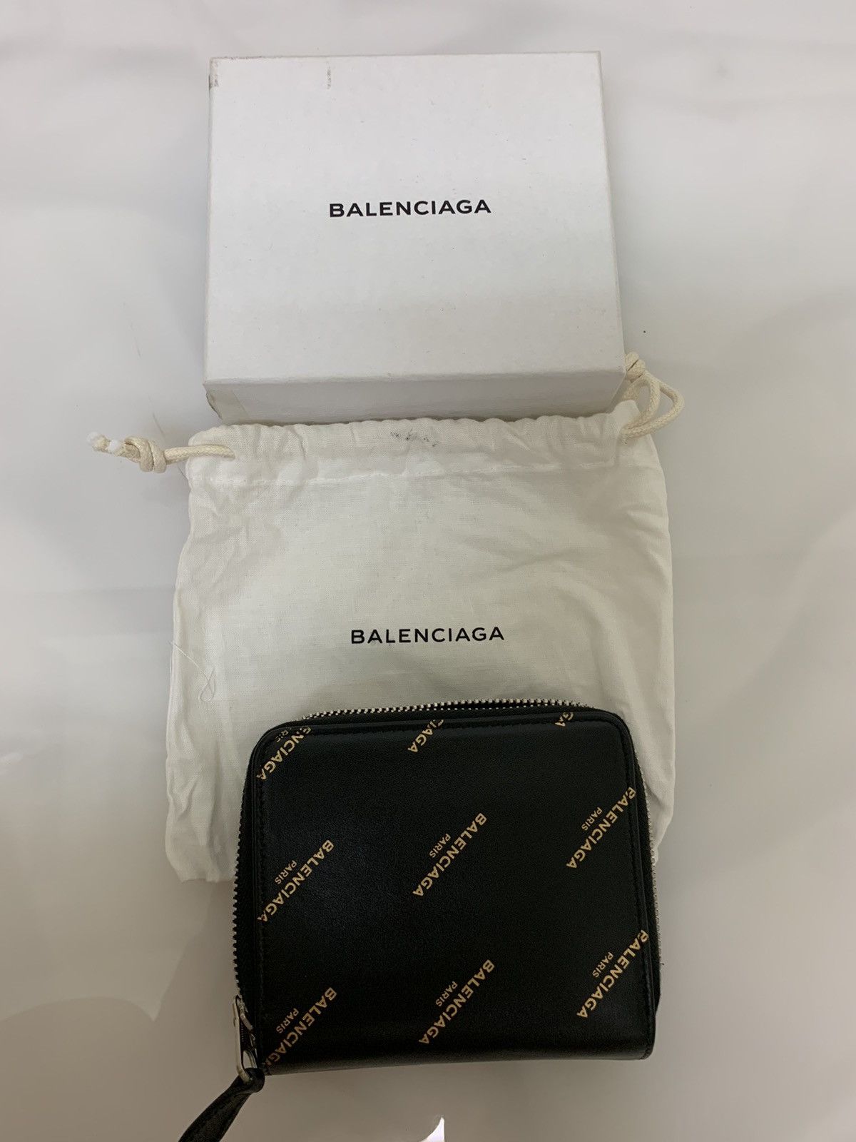 Balenciaga Balenciaga Black logo Leather Wallet Size ONE SIZE - 8 Thumbnail