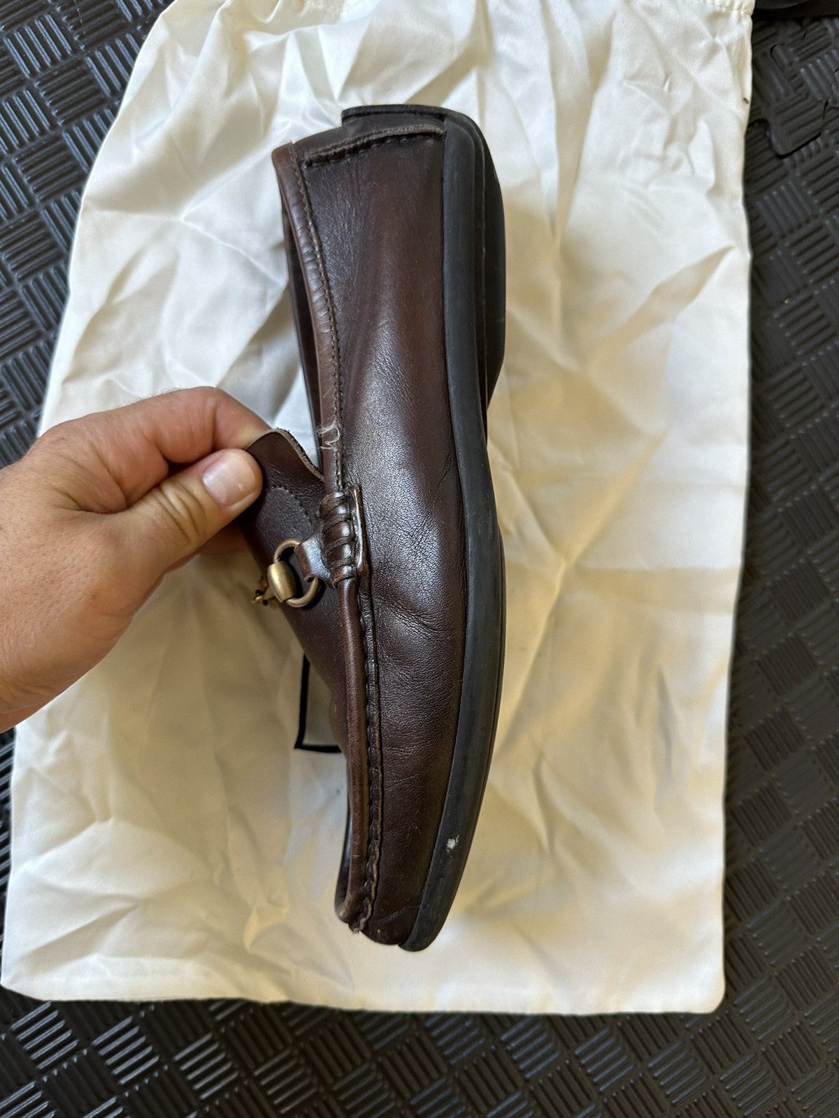 Gucci Brown Leather Gucci Drivers Size US 9 / EU 42 - 9 Thumbnail