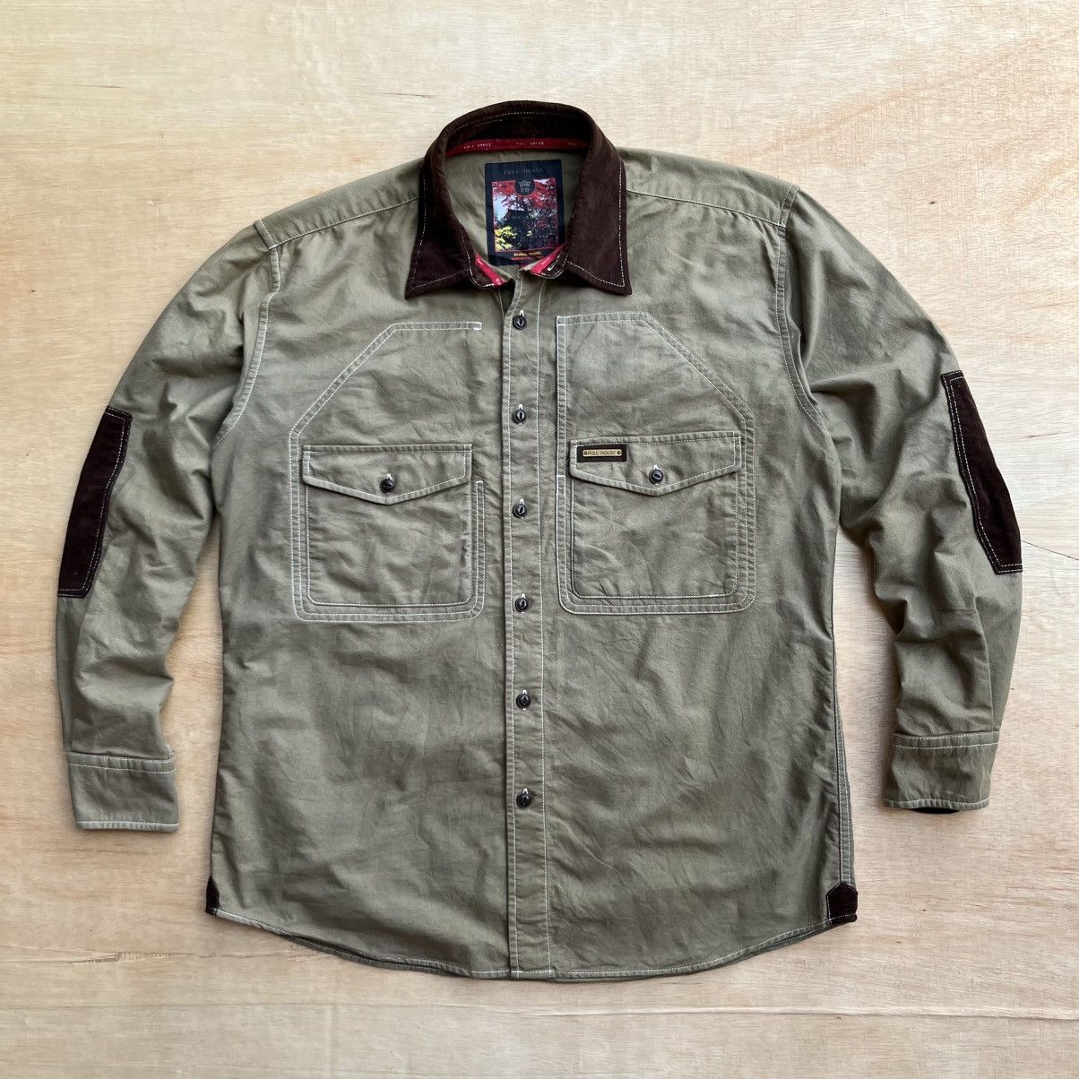 Japanese Brand FULL HOUSE UTILITY GLOBAL TRAVEL MOMIJI COLLECTION VINTAGE Size US L / EU 52-54 / 3 - 1 Thumbnail