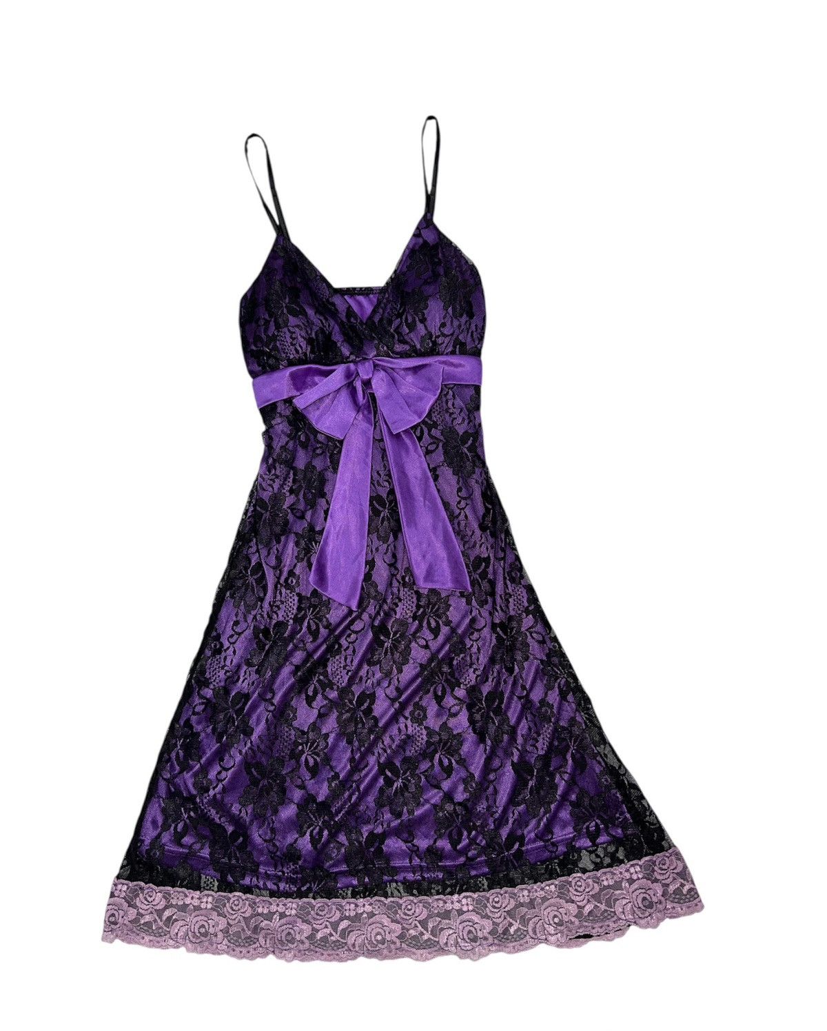Japanese Brand Japanese purple lace mini dress 👾🎀 Size S / US 4 / IT 40 - 3 Thumbnail