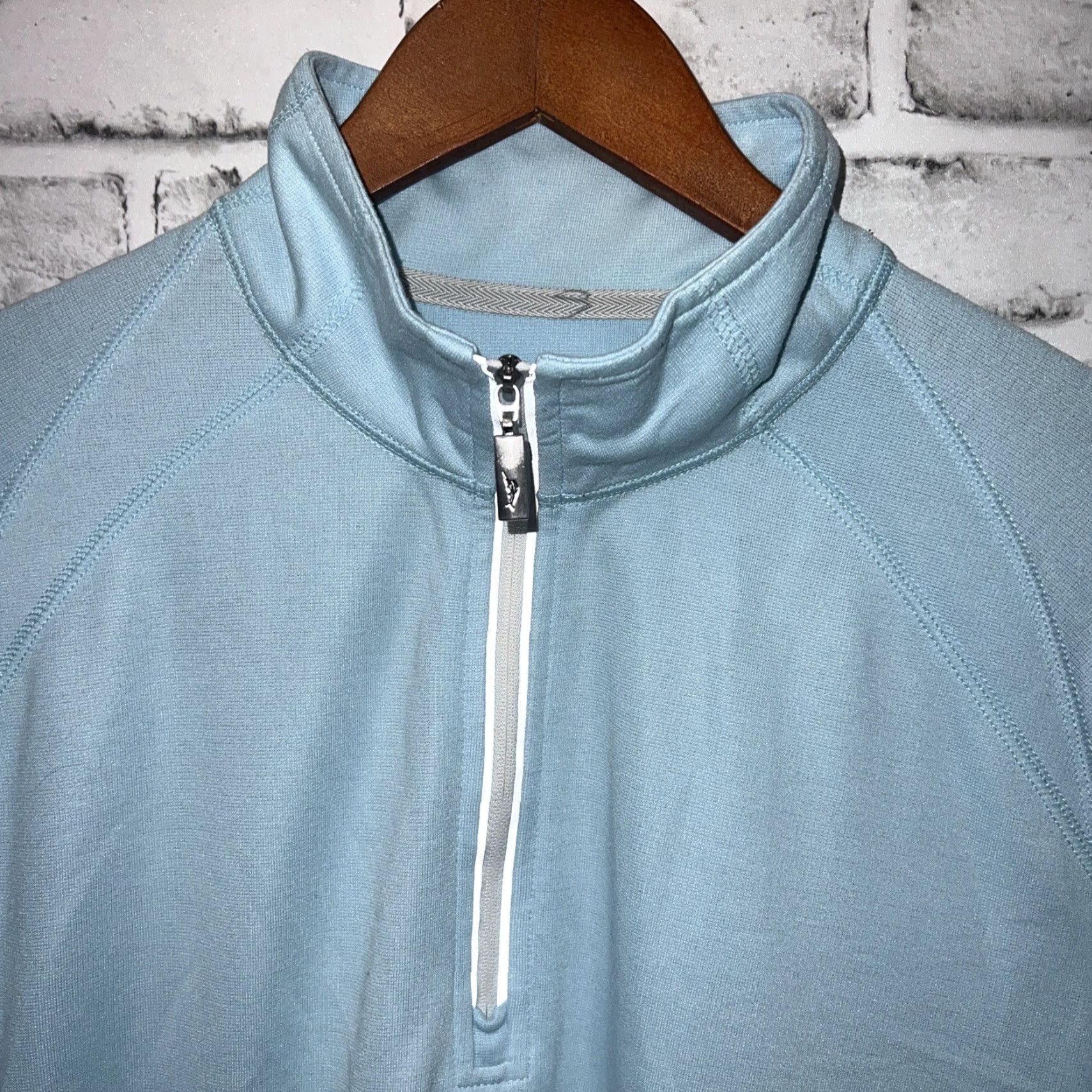 Tommy Bahama Tommy Bahama Blue Half Zip Pullover Mens Size M Size US M / EU 48-50 / 2 - 2 Thumbnail