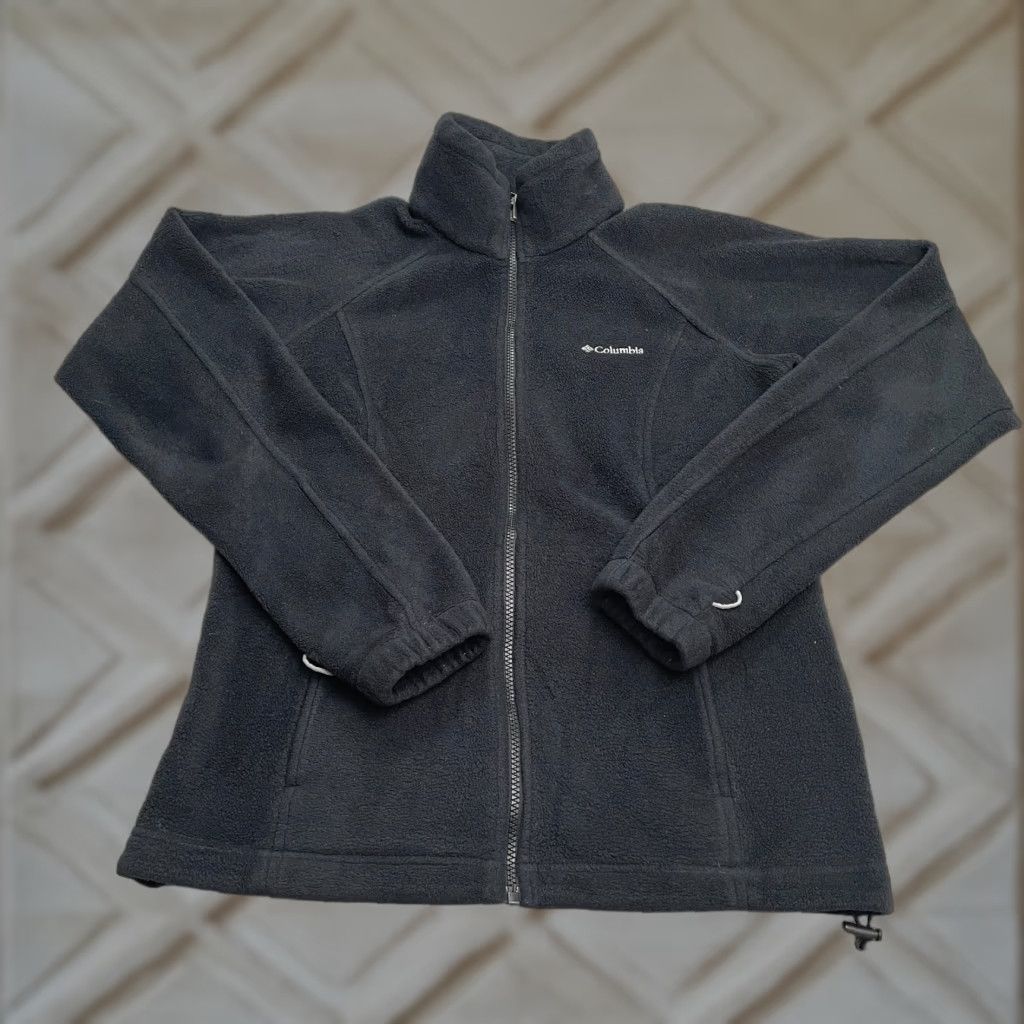 Vintage Columbia Interchange Full Zip Fleece Jacket Womens M Black Jacket Women Regular Size M / US 6-8 / IT 42-44 - 1 Thumbnail