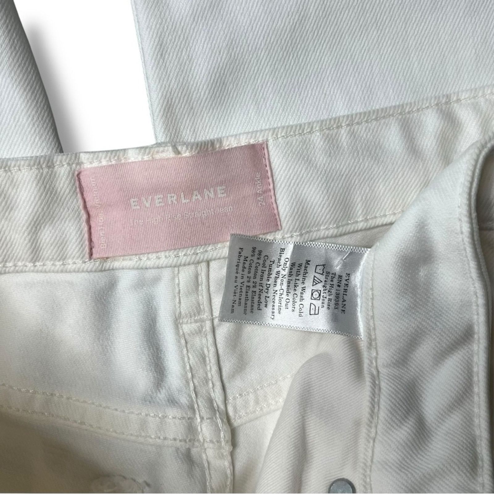 Everlane Everlane The High Rise Straight ankle jean paint splatter Size 24" / US 00 / IT 34 - 9 Thumbnail