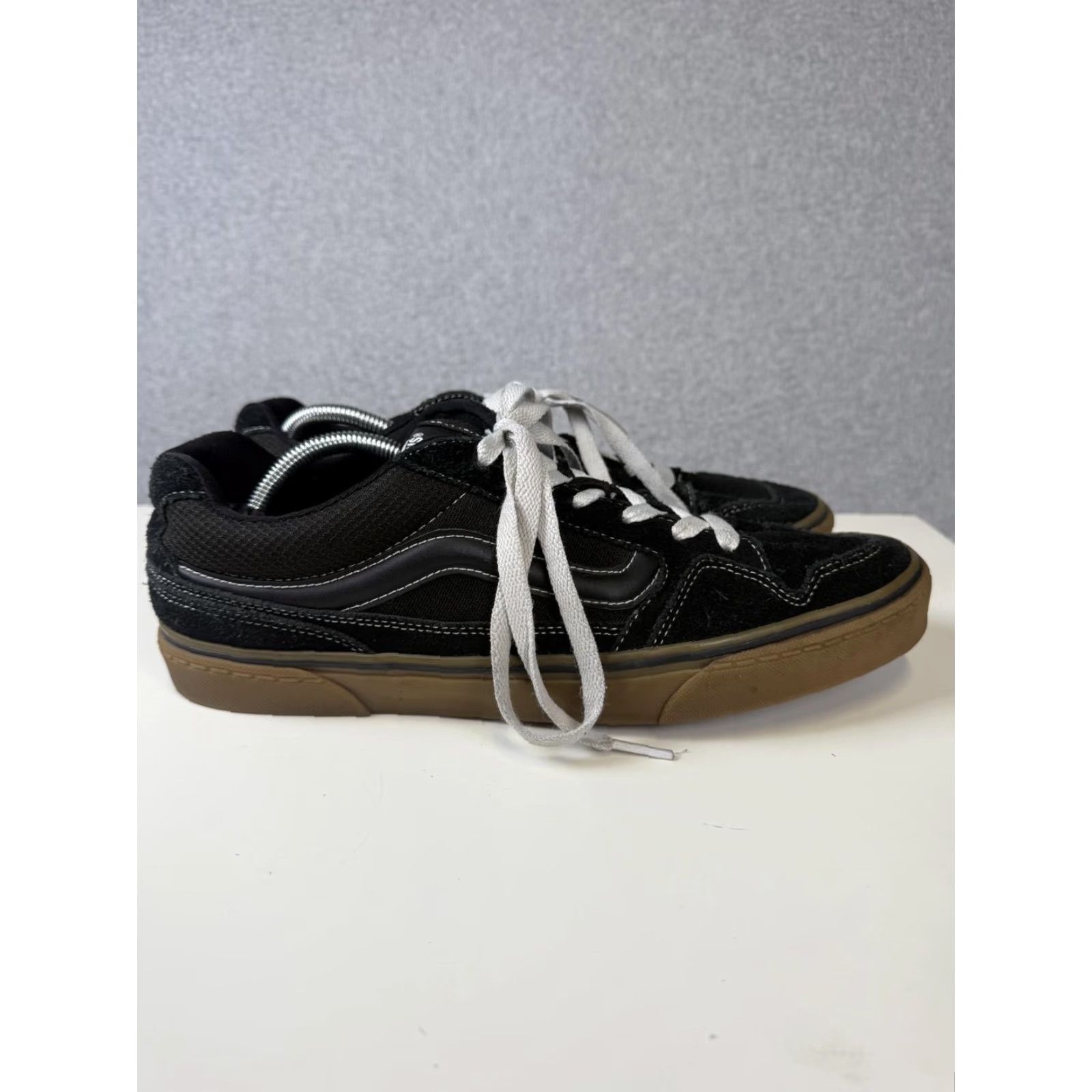 Vans VANS Sneakers Caldrone Black Low Top Suede Lace Up Mens 12 Shoe Athletic Vans Shoes Black Mens Size 12 Size US L / EU 52-54 / 3 - 2 Thumbnail