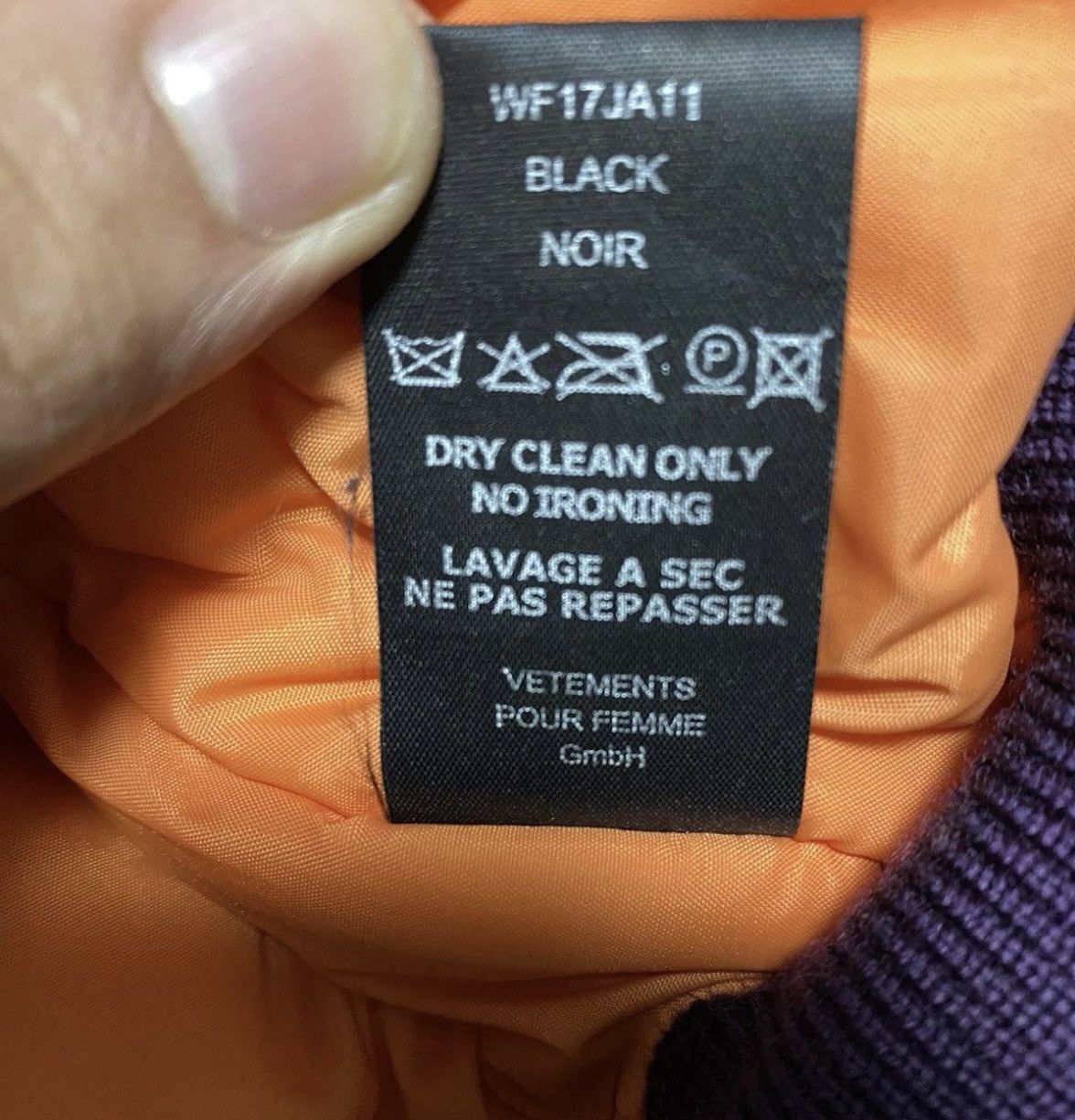 Vetements Vetements Total Fucking Darkness Bomber Purple Cropped - S Size US S / EU 44-46 / 1 - 11 Thumbnail