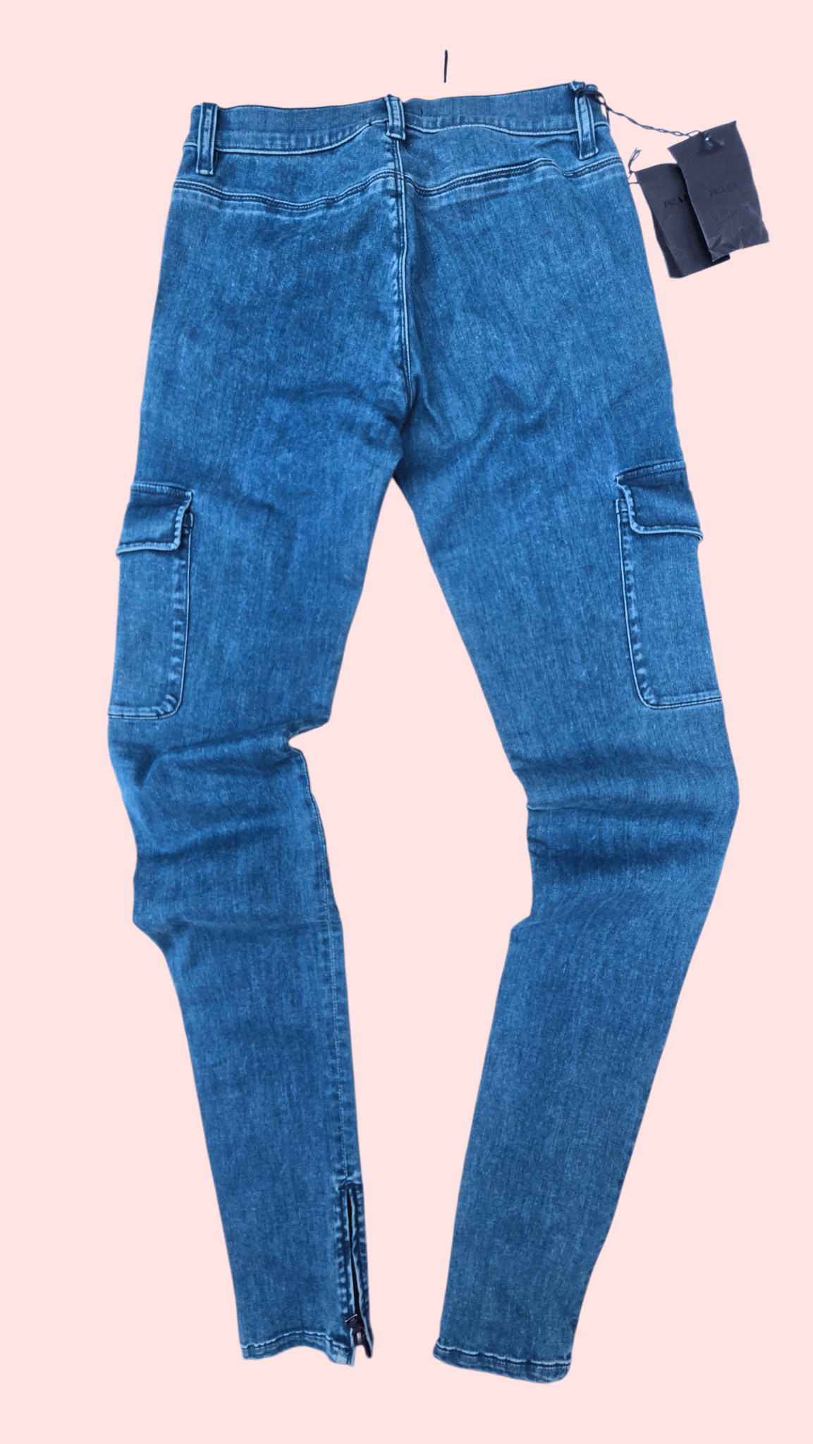 Prada PRADA denim cargo pants blending BEAUTIFUL-FASHIONELLA Size 25" / US 0 / IT 36 - 4 Thumbnail