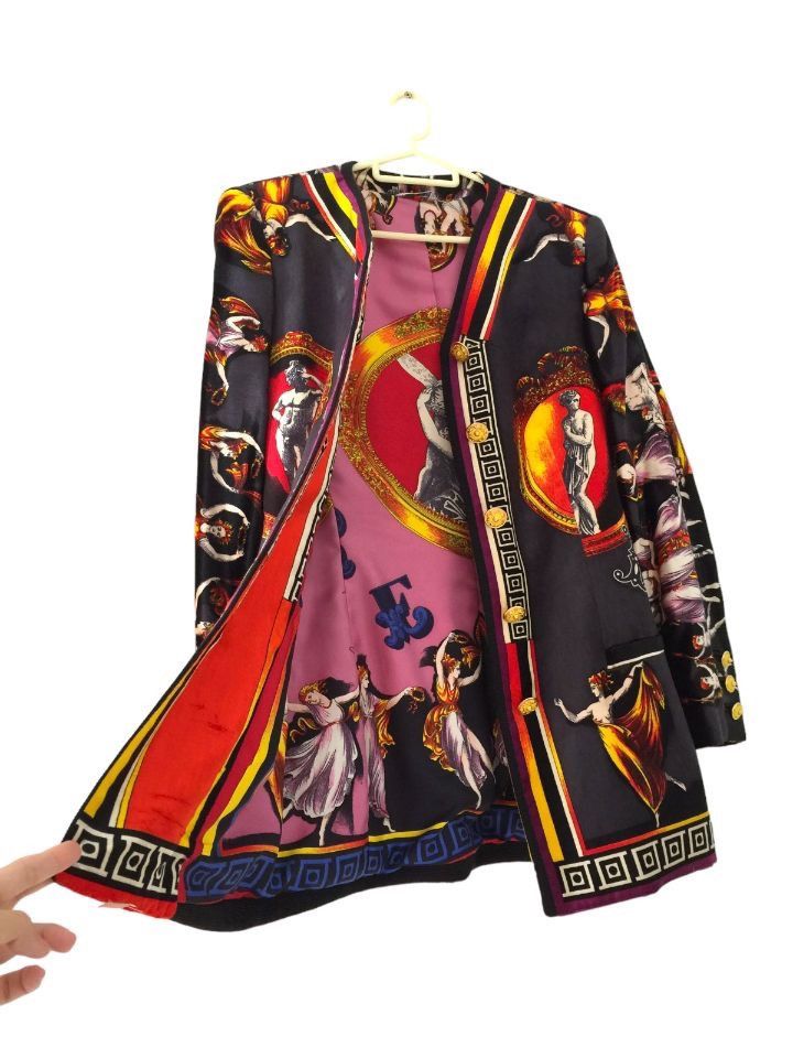 Versace Gianni Versace Canova Print Velvet Skirt Suit Size XS / US 0-2 / IT 36-38 - 4 Thumbnail