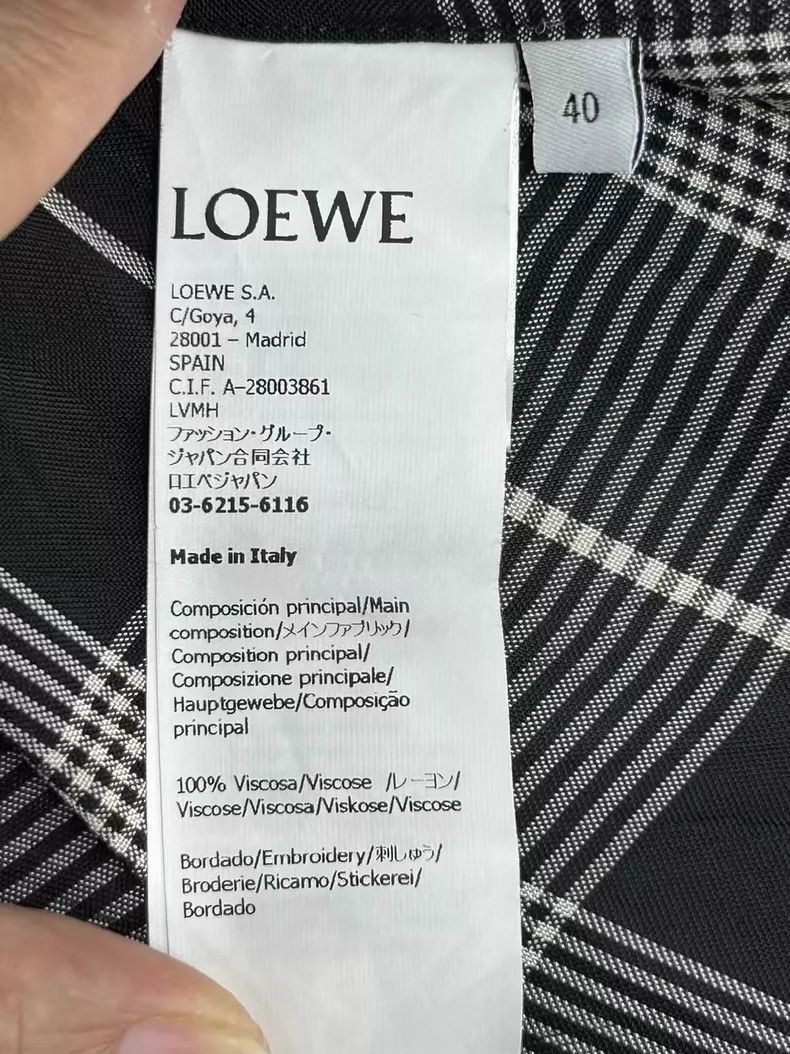 Loewe LOEWE Black and gray men's short-sleeved shirt Size US XXS / EU 40 - 4 Thumbnail