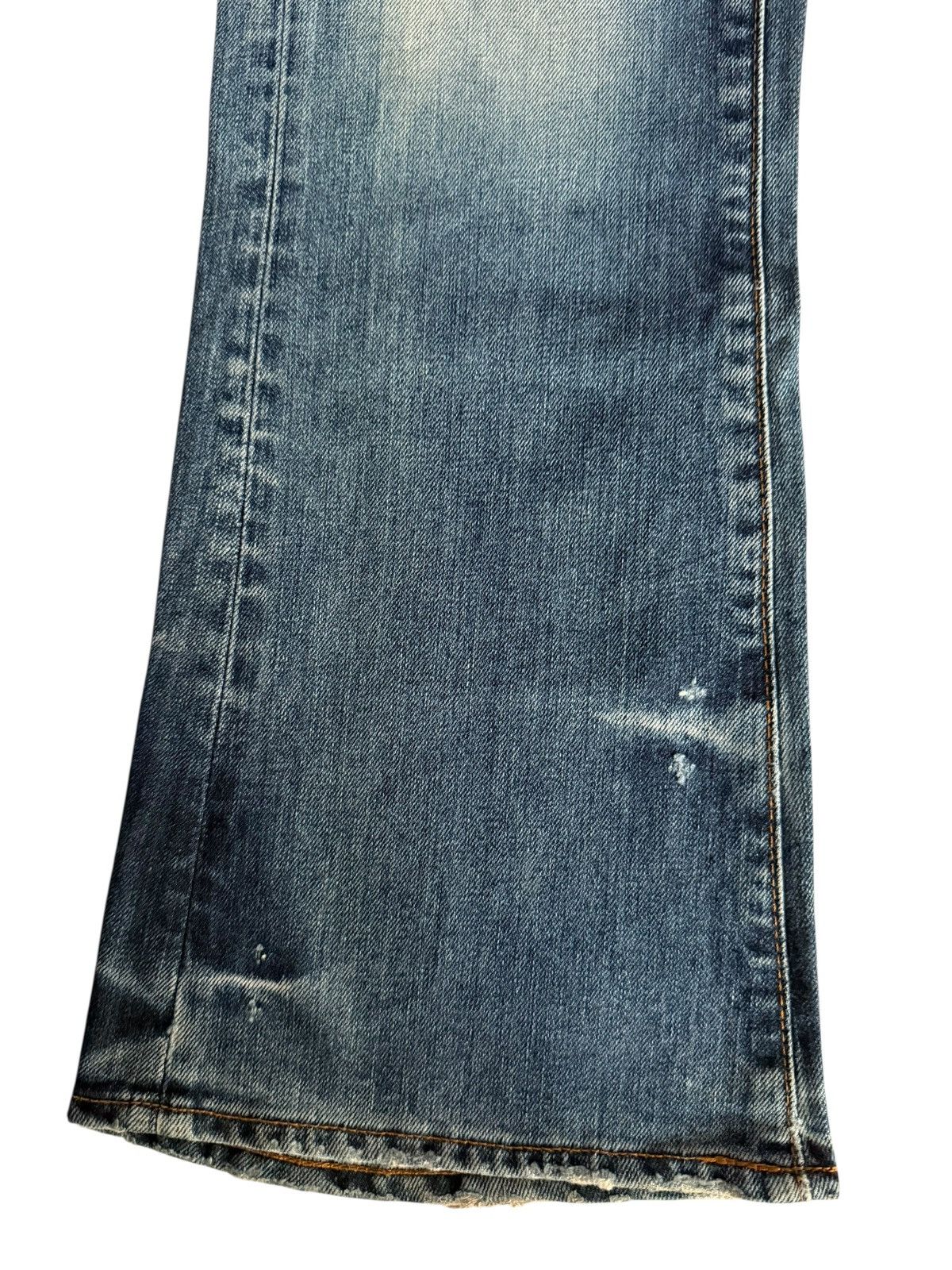 Tornado Mart Flared Jeans Sanford Distressed Faded Bootcut Denim Size US 31 - 8 Thumbnail