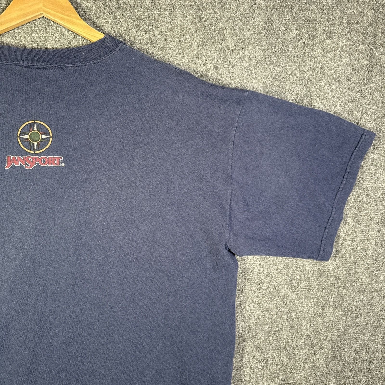 Patagonia Vintage Jansport Shirt Mens XL Navy 90s Art Mountains Hiking Size US XL / EU 56 / 4 - 7 Thumbnail