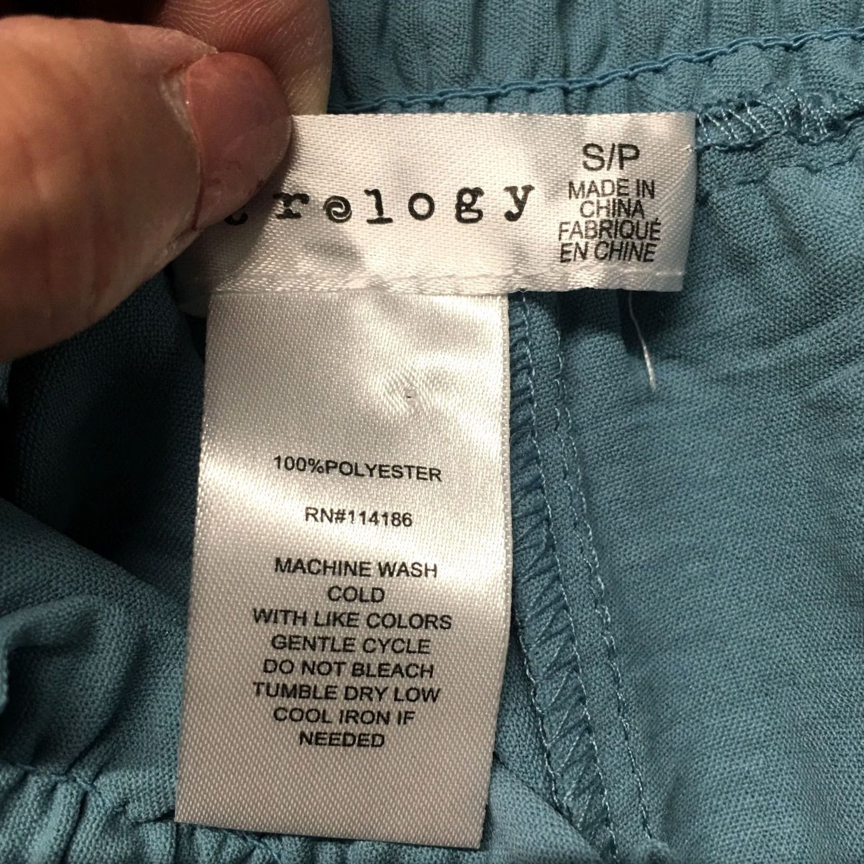 Vintage Retrology Culotte Elastic Waistband Shorts Womens 13 Inc Blue Mid Rise New With Tag Size 26" / US 2 / IT 38 - 7 Thumbnail