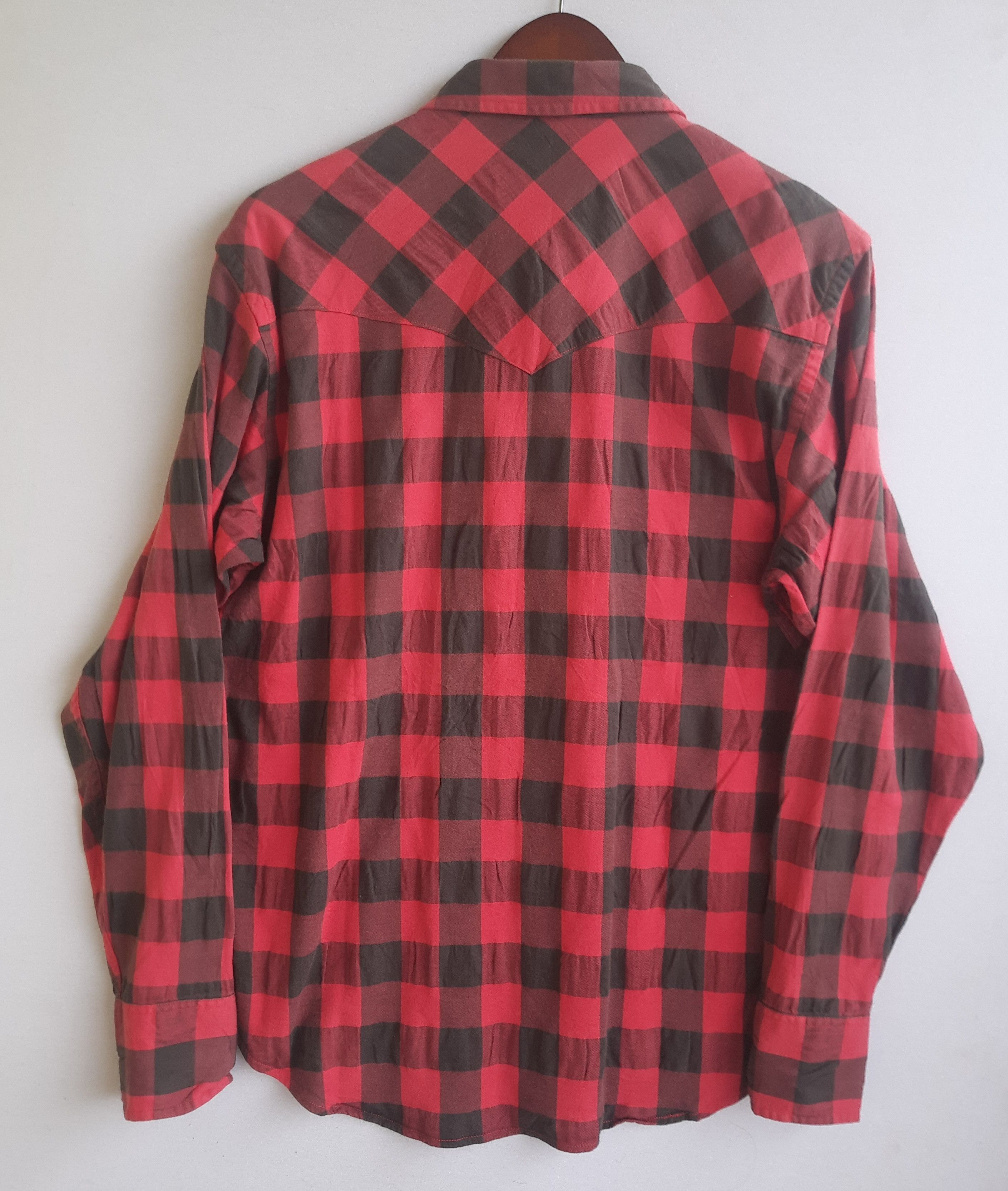 Japanese Brand Back Number x Rough Plaid Shirts Size US M / EU 48-50 / 2 - 2 Thumbnail