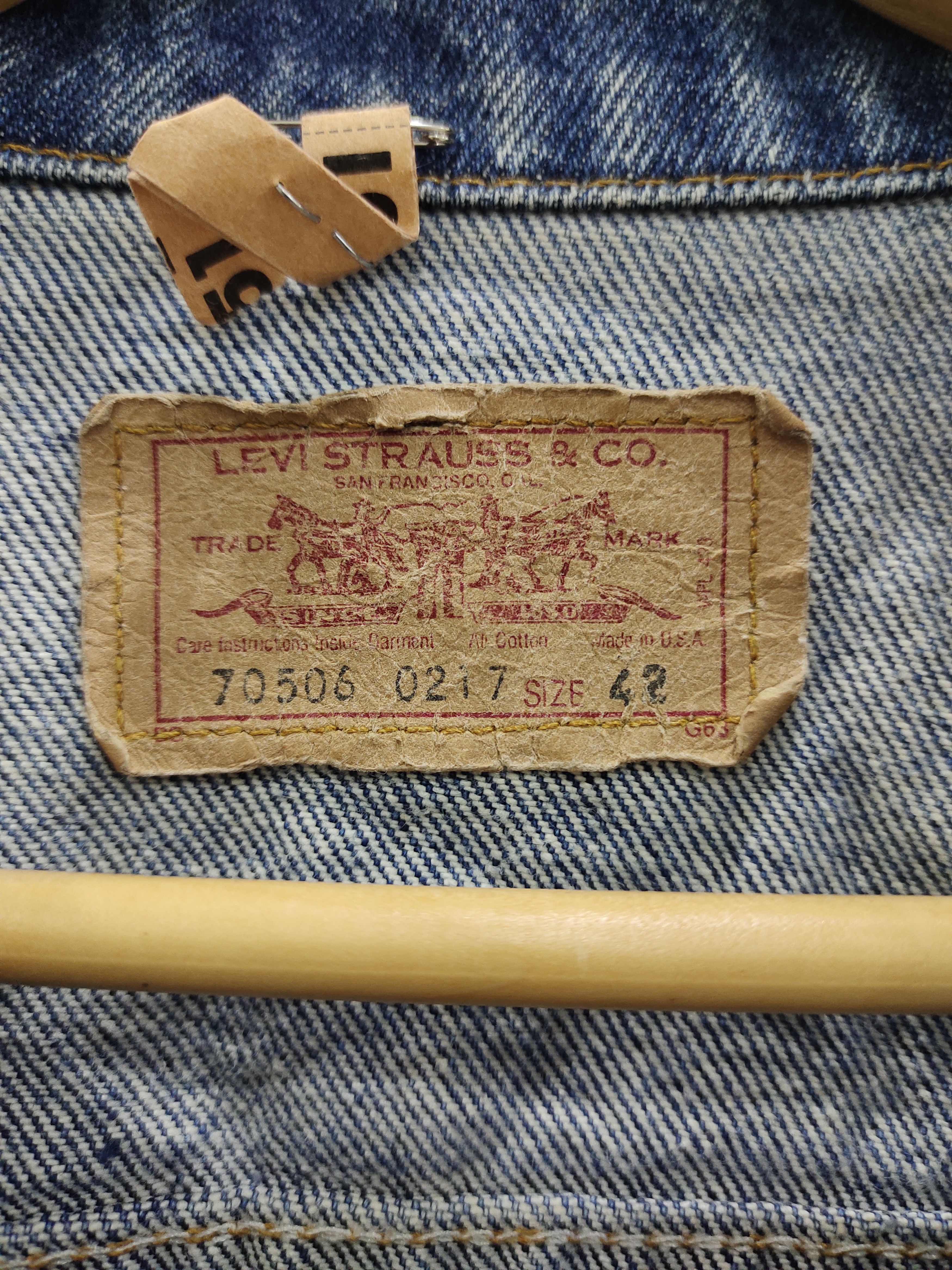 Levi's × Levi's Vintage Clothing × Vintage Vintage USA Levi's Jeans Jacket Size US L / EU 52-54 / 3 - 6 Thumbnail