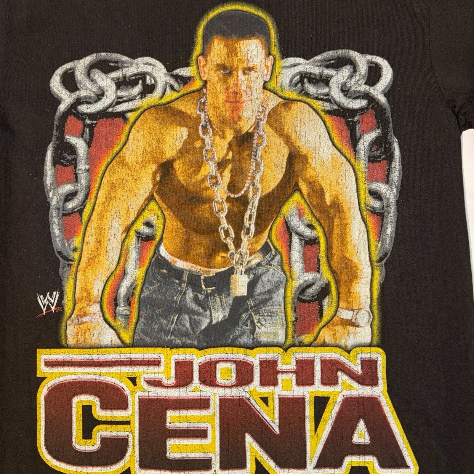 WWE Vintage WWE 2005 John Cena Chain Gang Soldier Y2K Wrestling Size US M / EU 48-50 / 2 - 3 Thumbnail