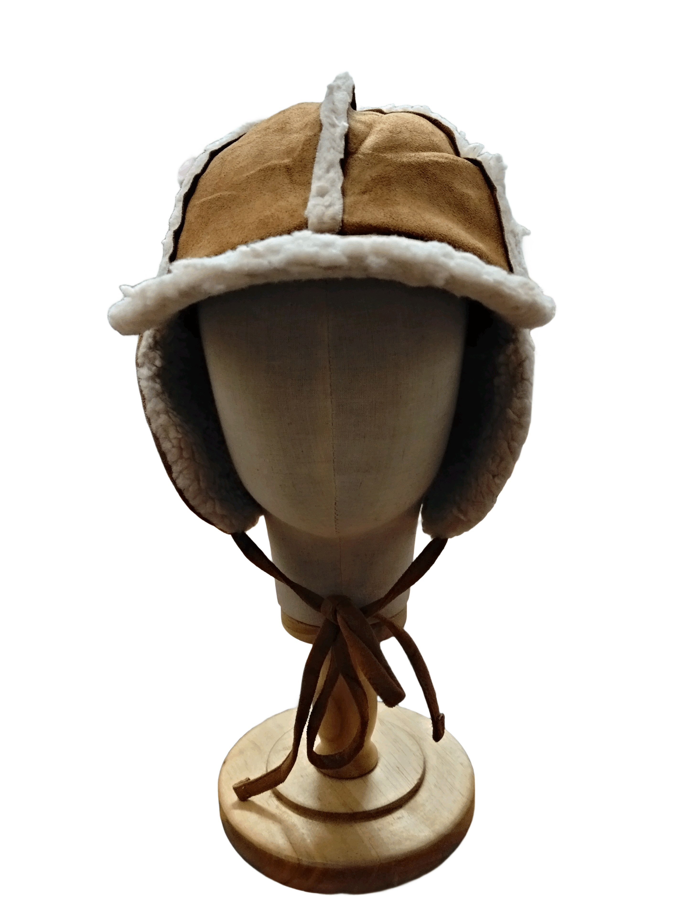 Other Winter trapper hats with white shearling lining and earflaps Size ONE SIZE - 3 Thumbnail