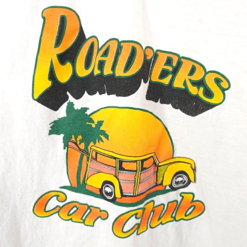 Hanes VINTAGE Hanes Roaders Car Club T Shirt Mens XL White Y2K Classic Woody Wagon Size US XL / EU 56 / 4 - 5 Thumbnail