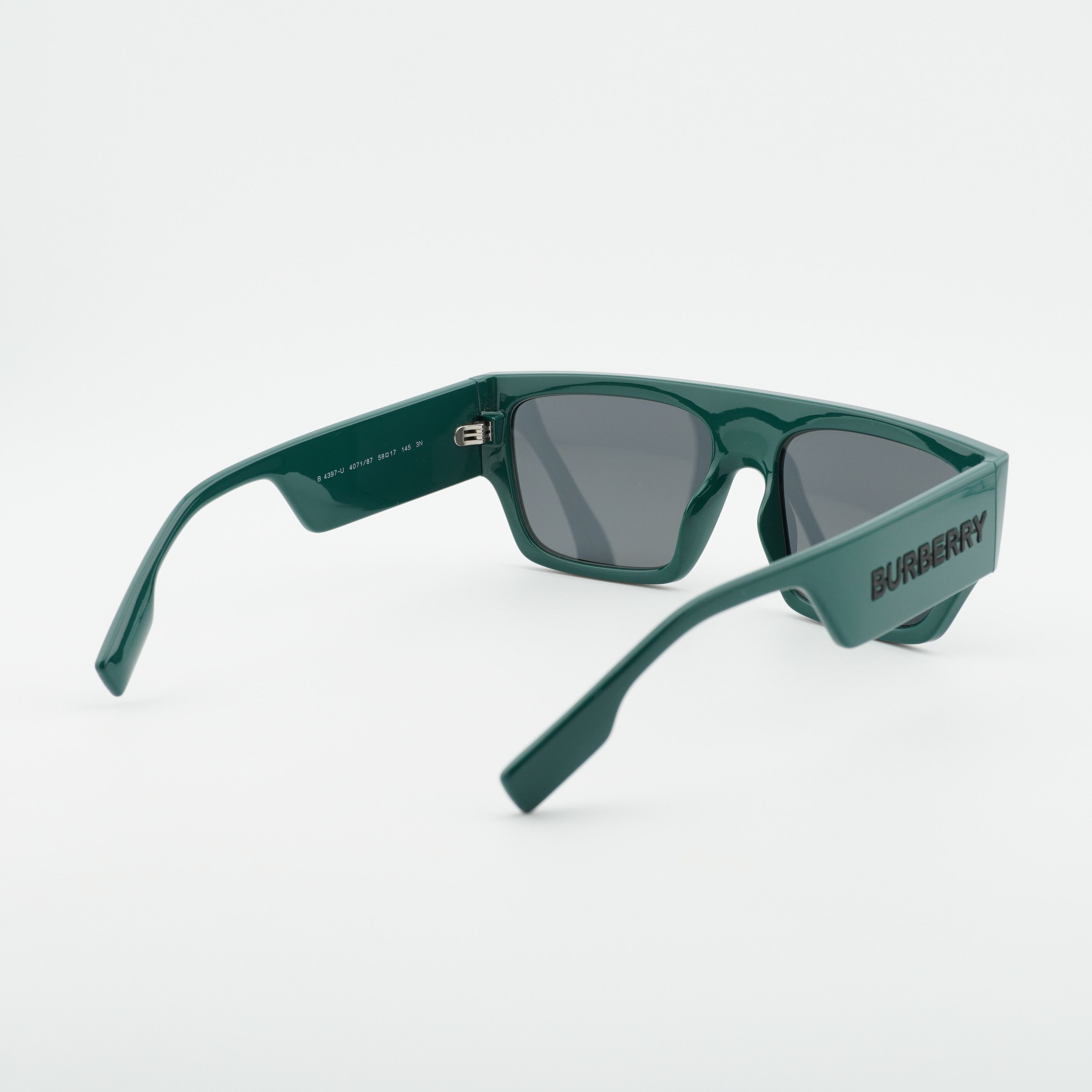 Burberry Burberry BE4397U 407187 Sunglasses Green Square Frame Size ONE SIZE - 7 Thumbnail
