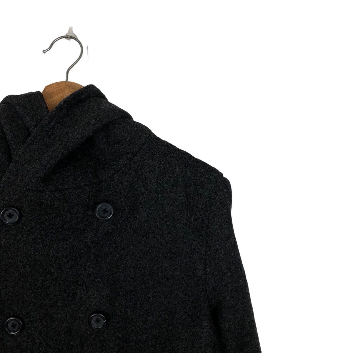Katharine Hamnett London 🔥WOOL JACKET BLACK ULTIMATE HAMNETT JAPAN ISSEY MIYAKE Size M / US 6-8 / IT 42-44 - 5 Thumbnail