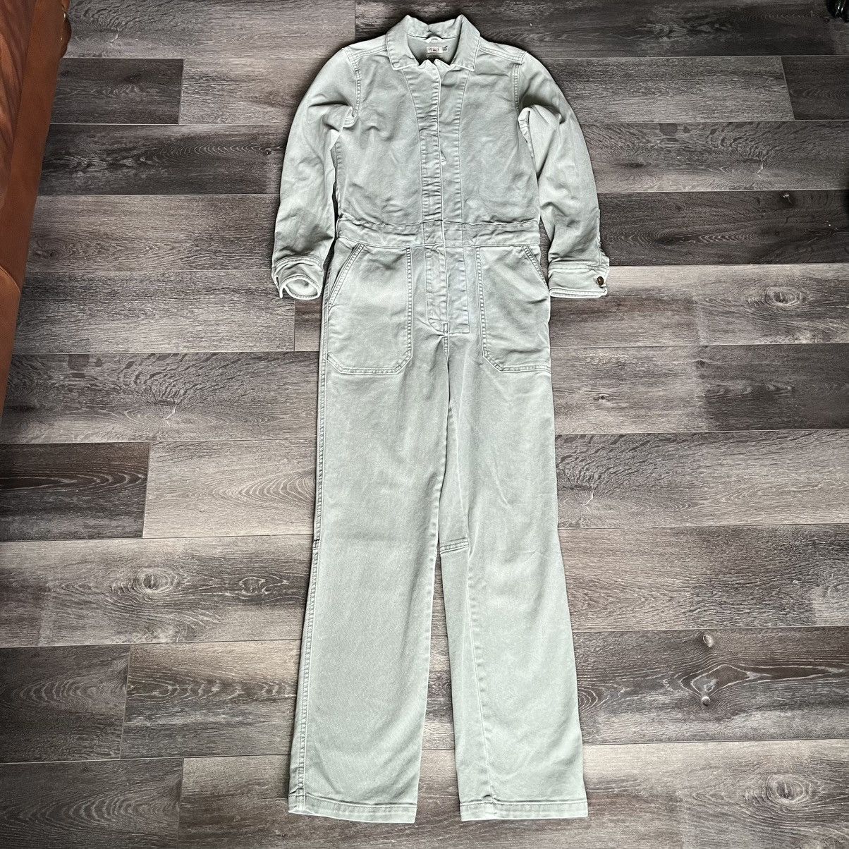 Faherty Faherty Overland Twill Utility Jumpsuit Size XS Olive Green Size 28" / US 6 / IT 42 - 1 Thumbnail