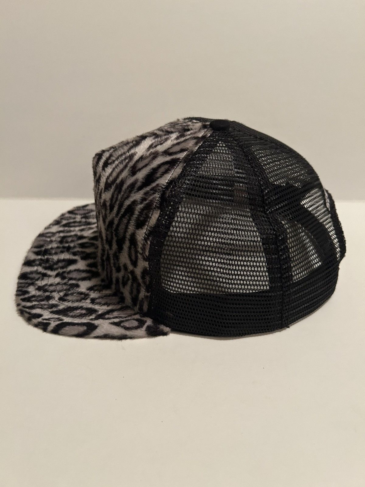 Supreme Supreme Leopard Mesh Back 5-Panel Hat Black Size ONE SIZE - 4 Thumbnail
